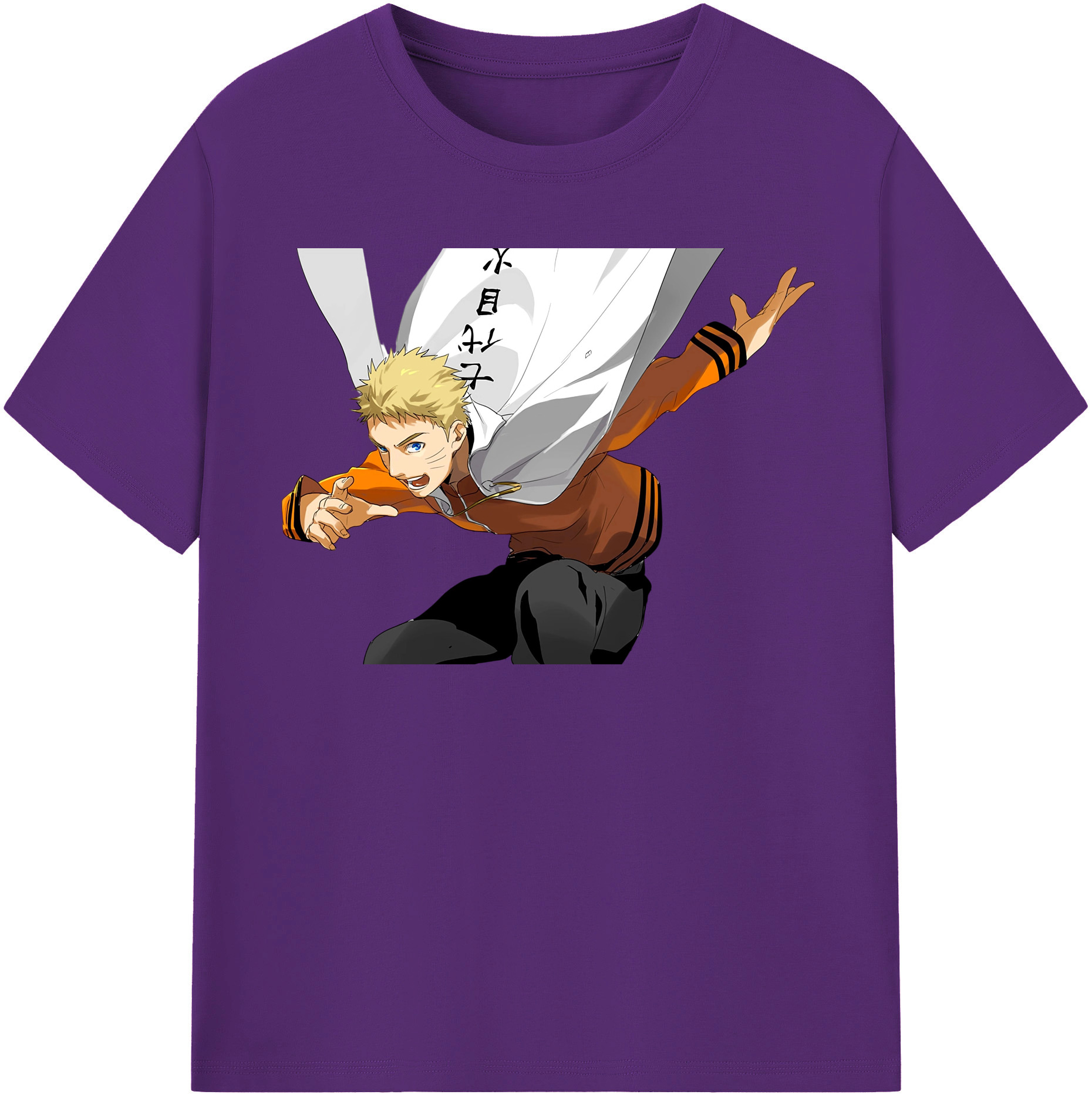 （画像用） NARUTO -ナルト- うずまき ナルト Uzumaki Naruto 綿100％半袖Tシャツ（フロントプリント）