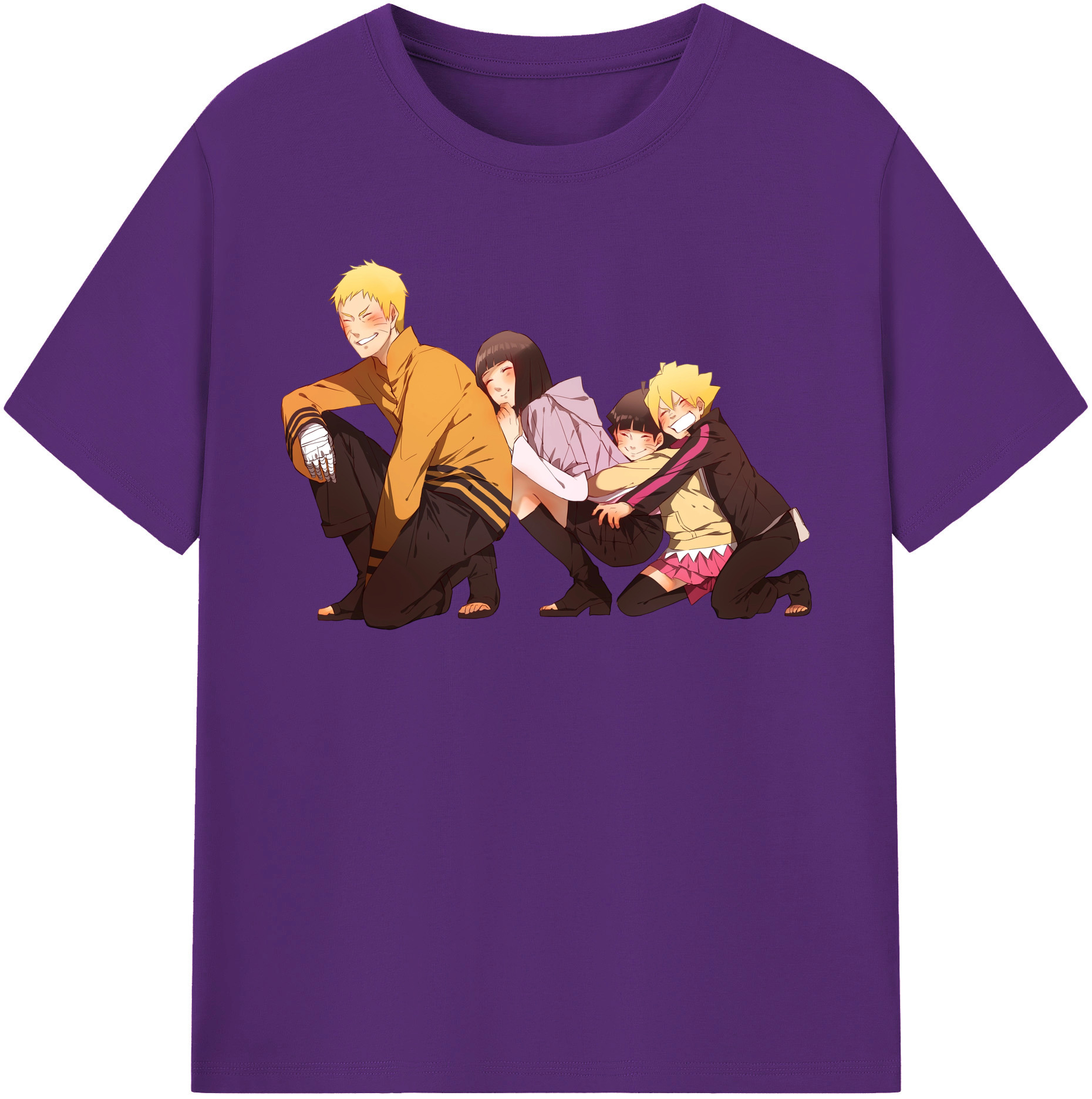 （画像用） NARUTO -ナルト- うずまき ナルト Uzumaki Naruto 綿100％半袖Tシャツ（フロントプリント）