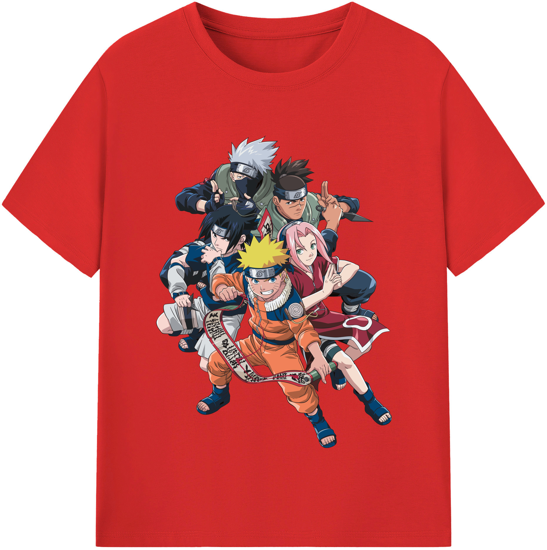 （画像用） NARUTO -ナルト- うずまき ナルト Uzumaki Naruto 綿100％半袖Tシャツ（フロントプリント）