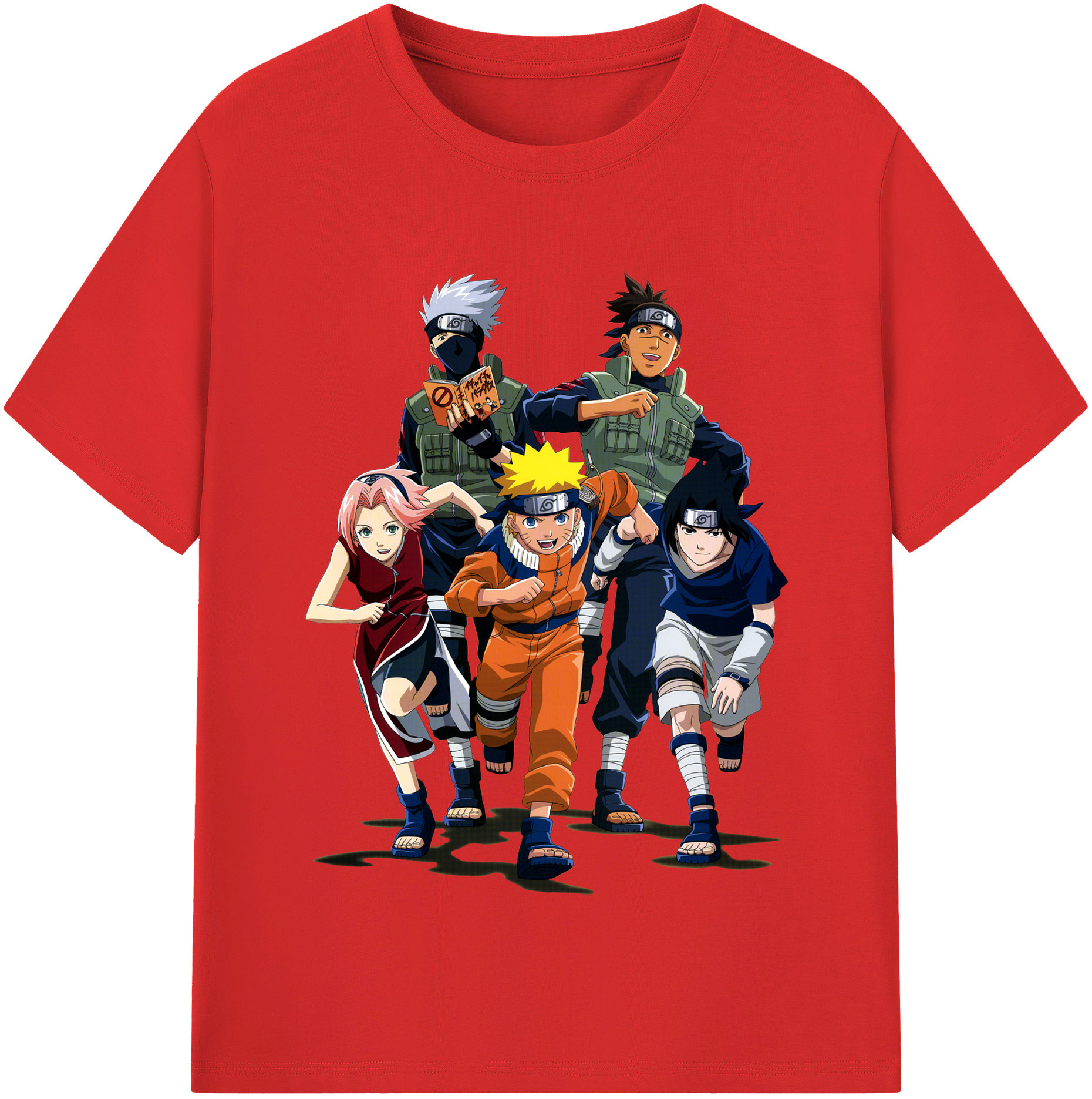 （画像用） NARUTO -ナルト- うずまき ナルト Uzumaki Naruto 綿100％半袖Tシャツ（フロントプリント）
