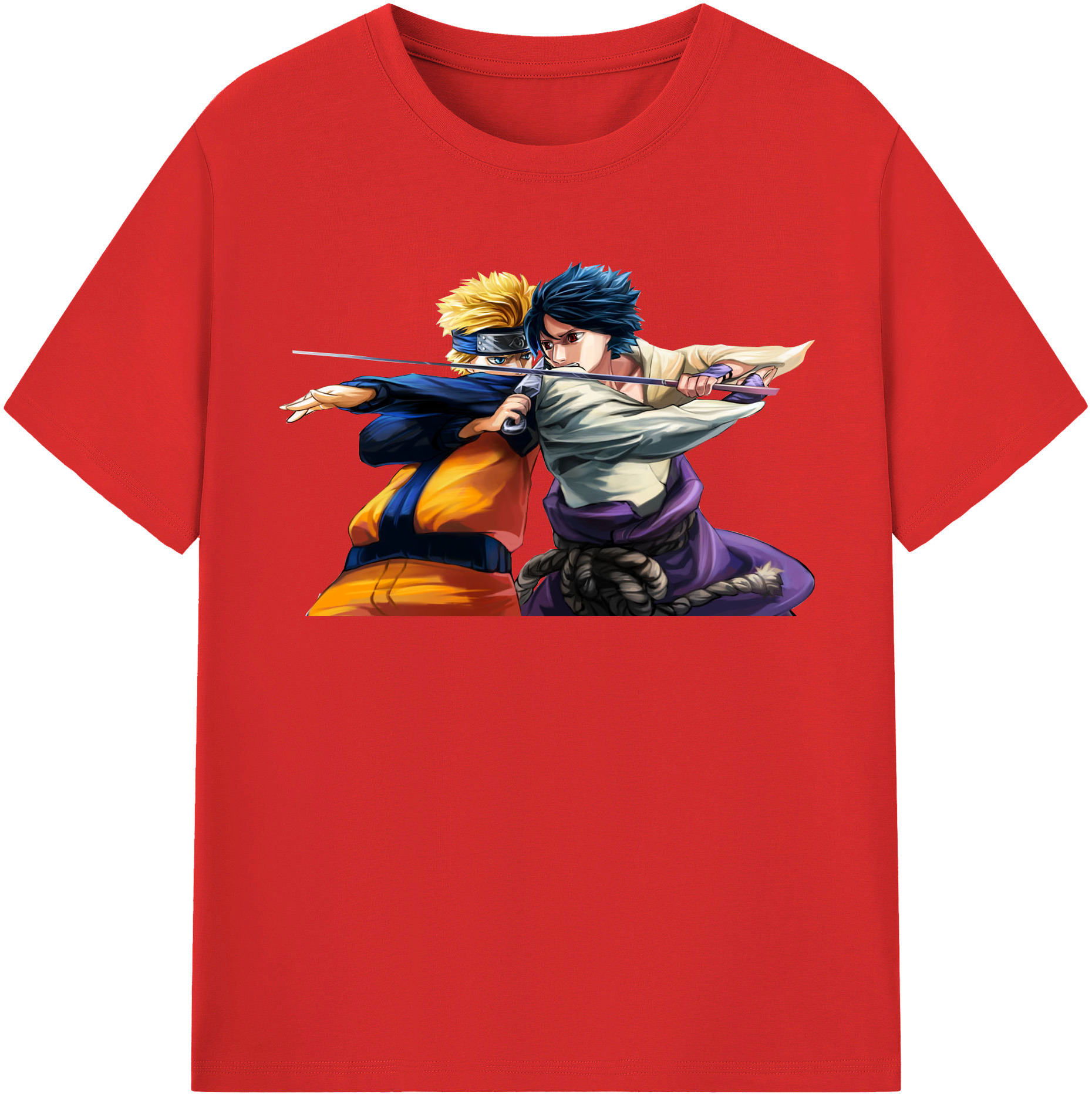 （画像用） NARUTO -ナルト- うずまき ナルト Uzumaki Naruto 綿100％半袖Tシャツ（フロントプリント）