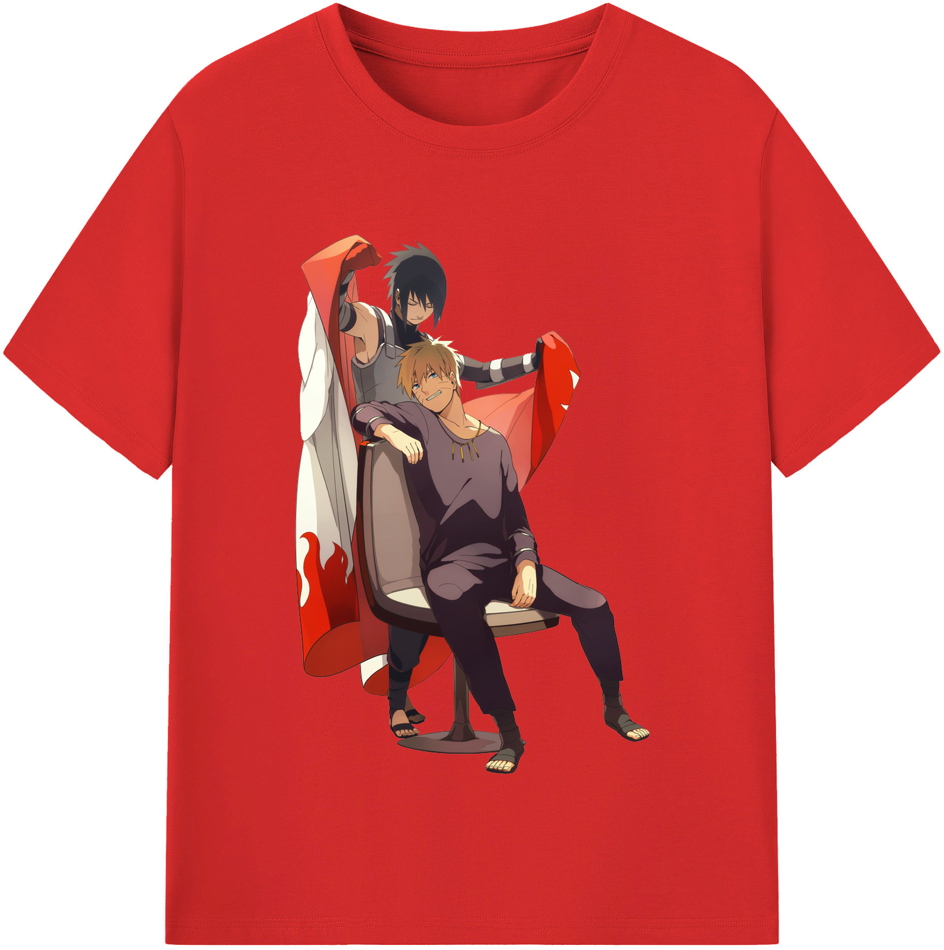 （画像用） NARUTO -ナルト- うずまき ナルト Uzumaki Naruto 綿100％半袖Tシャツ（フロントプリント）