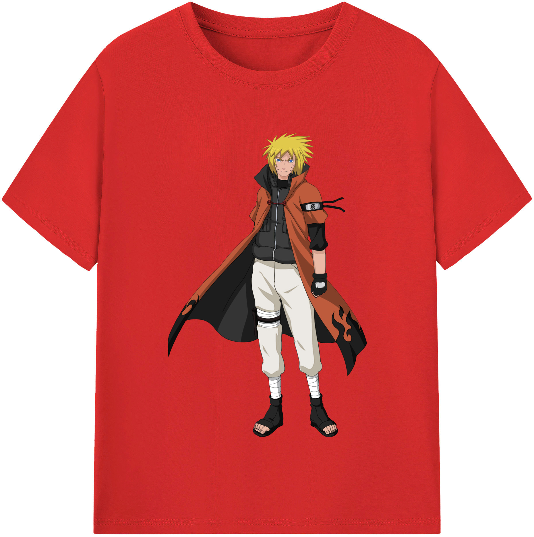 （画像用） NARUTO -ナルト- うずまき ナルト Uzumaki Naruto 綿100％半袖Tシャツ（フロントプリント）