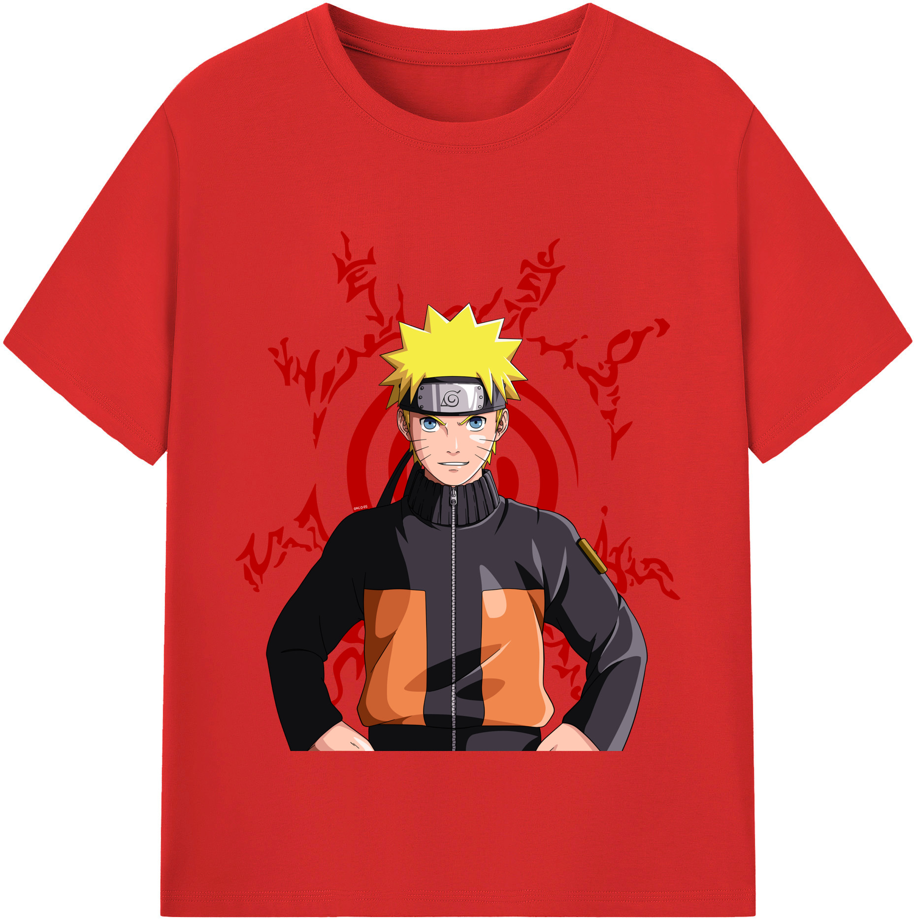 （画像用） NARUTO -ナルト- うずまき ナルト Uzumaki Naruto 綿100％半袖Tシャツ（フロントプリント）