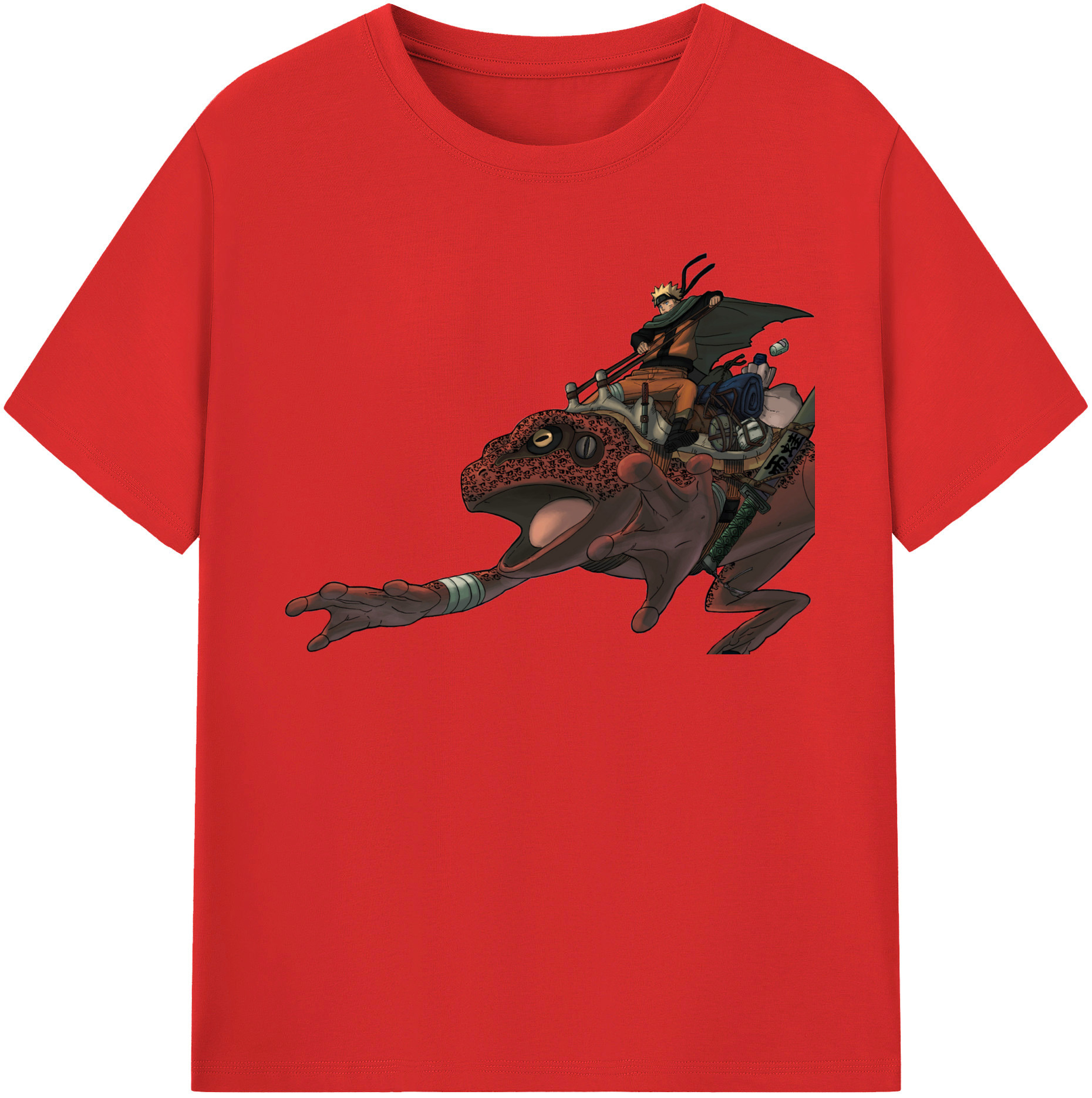 （画像用） NARUTO -ナルト- うずまき ナルト Uzumaki Naruto 綿100％半袖Tシャツ（フロントプリント）