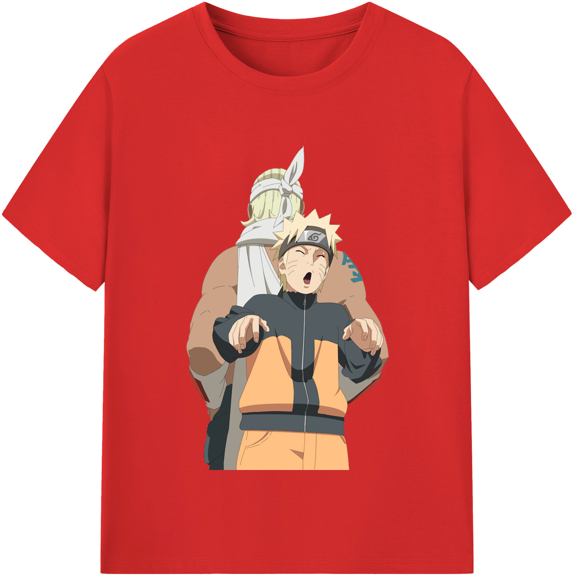 （画像用） NARUTO -ナルト- うずまき ナルト Uzumaki Naruto 綿100％半袖Tシャツ（フロントプリント）