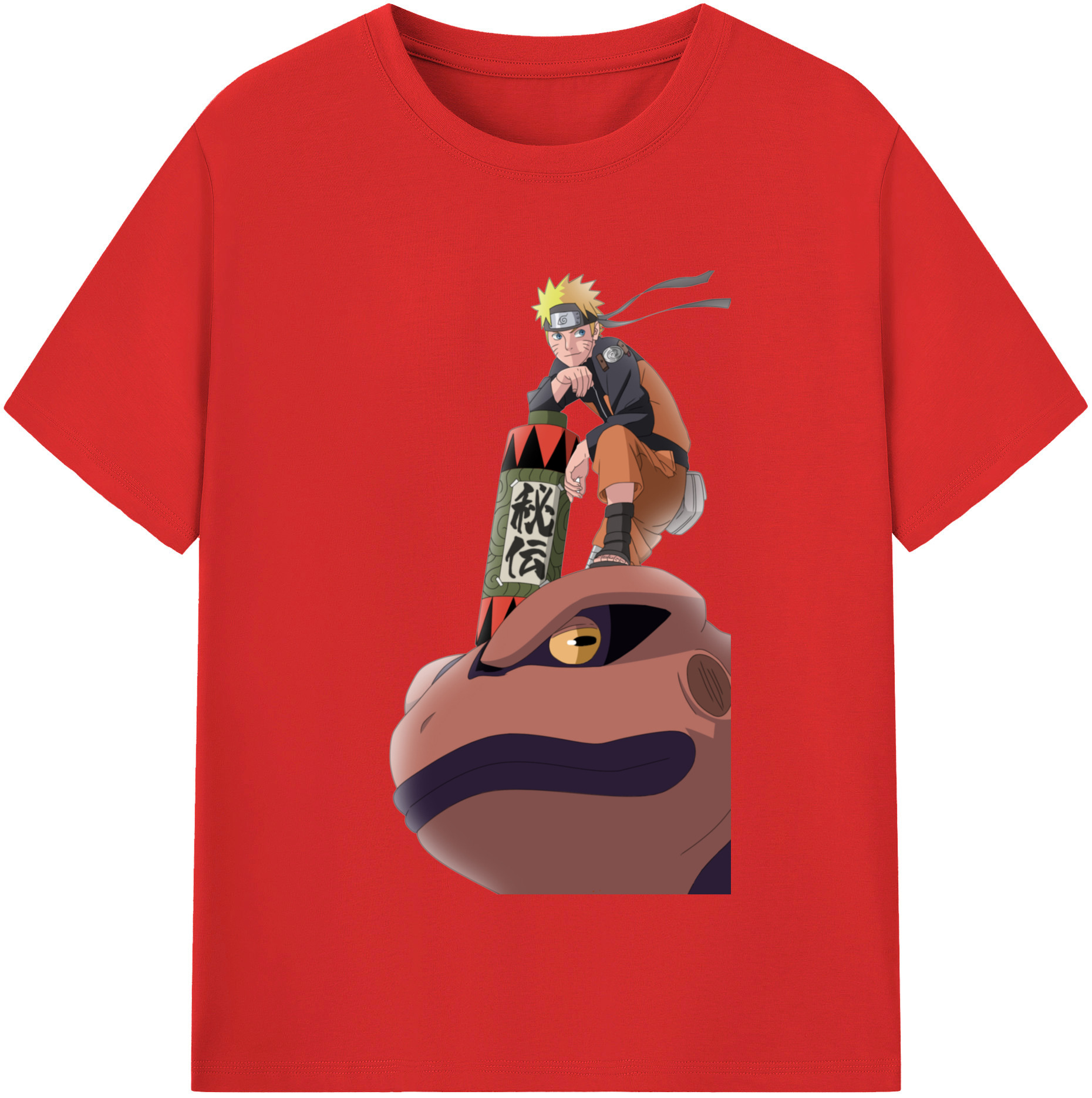 （画像用） NARUTO -ナルト- うずまき ナルト Uzumaki Naruto 綿100％半袖Tシャツ（フロントプリント）