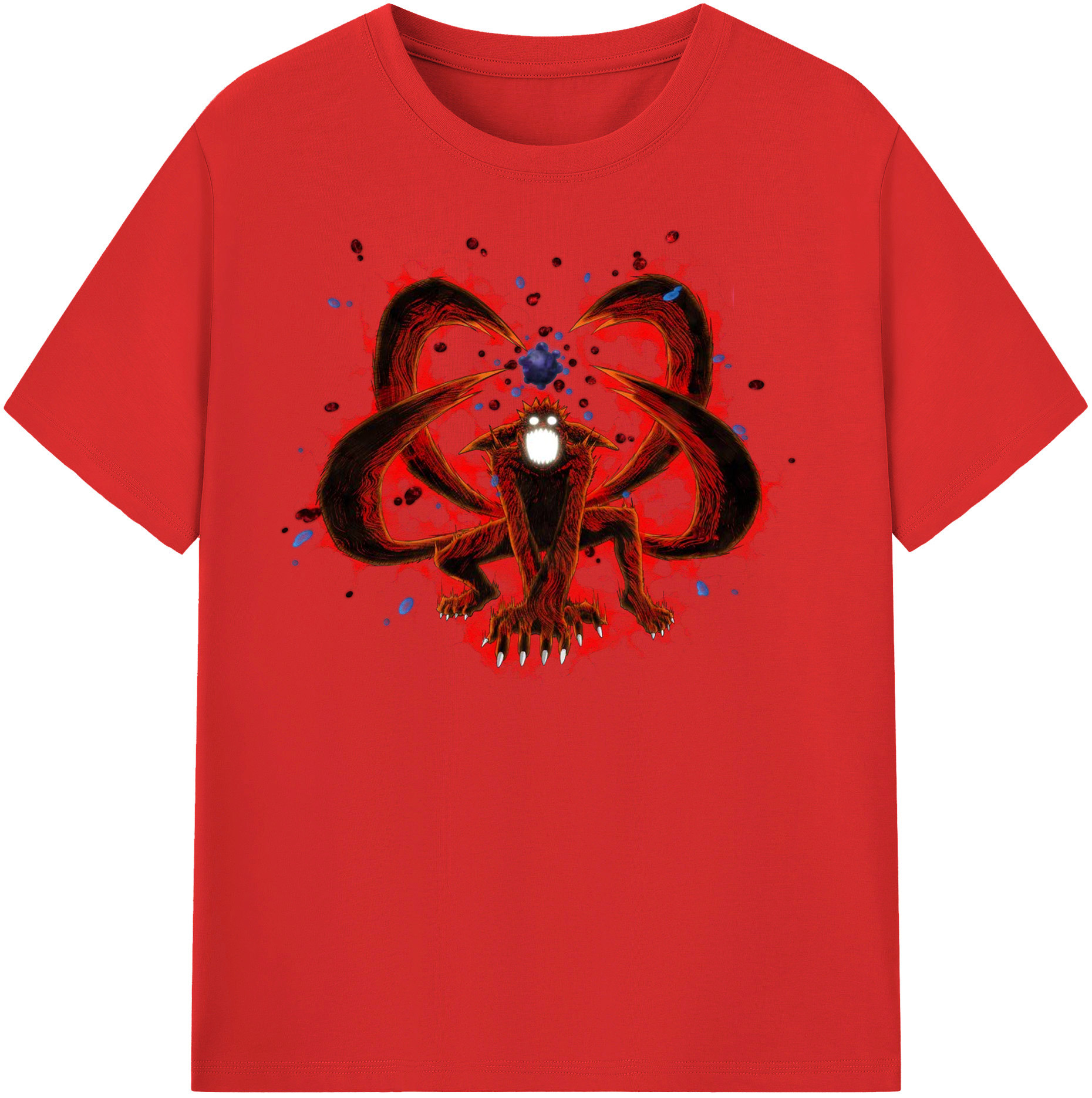 （画像用） NARUTO -ナルト- うずまき ナルト Uzumaki Naruto 綿100％半袖Tシャツ（フロントプリント）