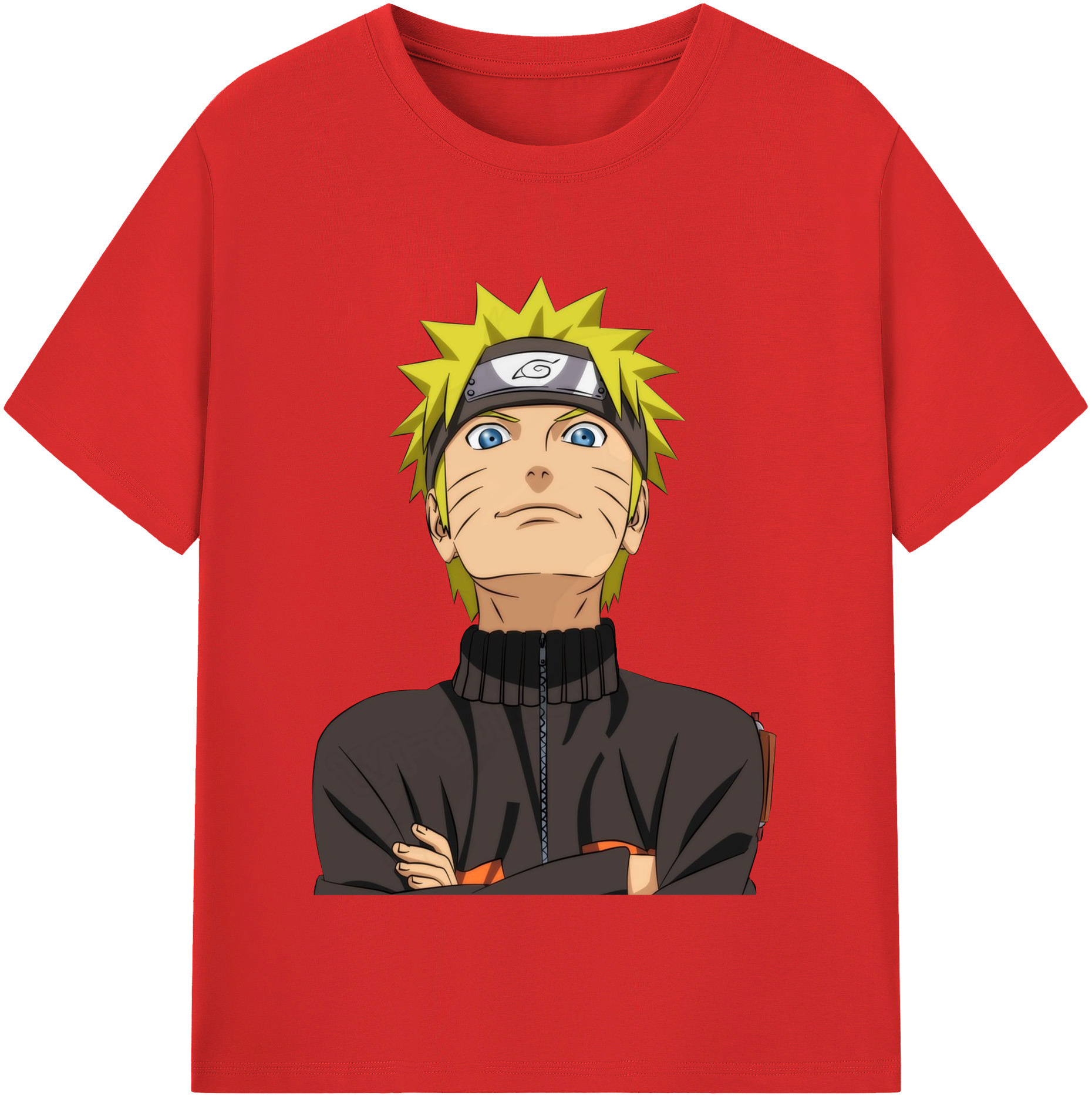 （画像用） NARUTO -ナルト- うずまき ナルト Uzumaki Naruto 綿100％半袖Tシャツ（フロントプリント）