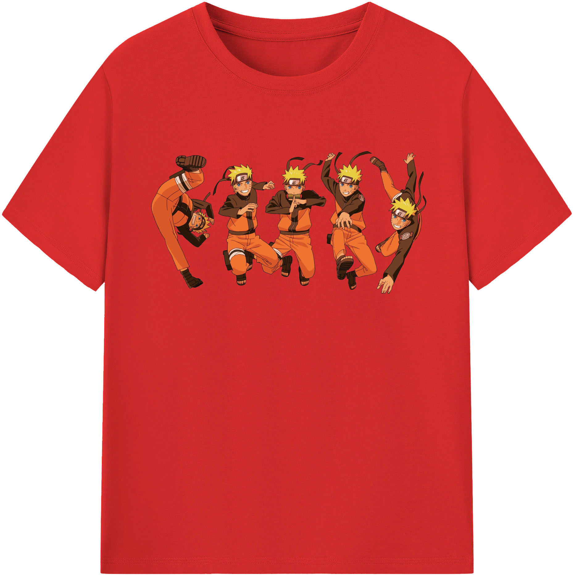 （画像用） NARUTO -ナルト- うずまき ナルト Uzumaki Naruto 綿100％半袖Tシャツ（フロントプリント）