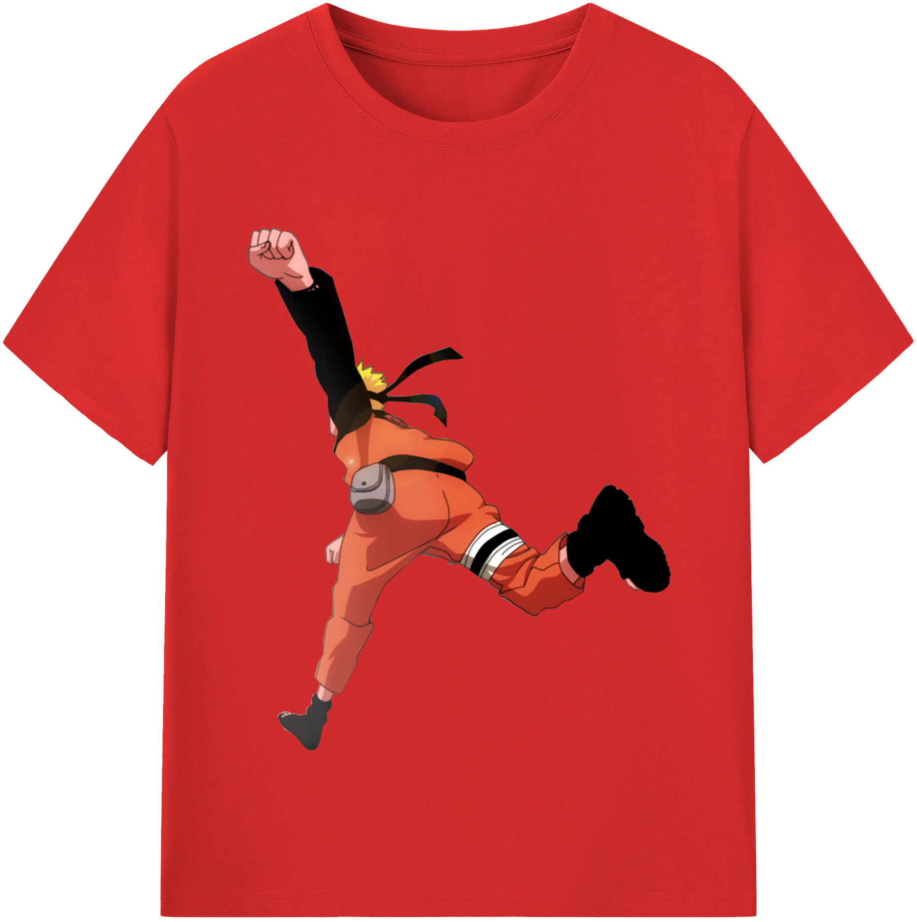 （画像用） NARUTO -ナルト- うずまき ナルト Uzumaki Naruto 綿100％半袖Tシャツ（フロントプリント）