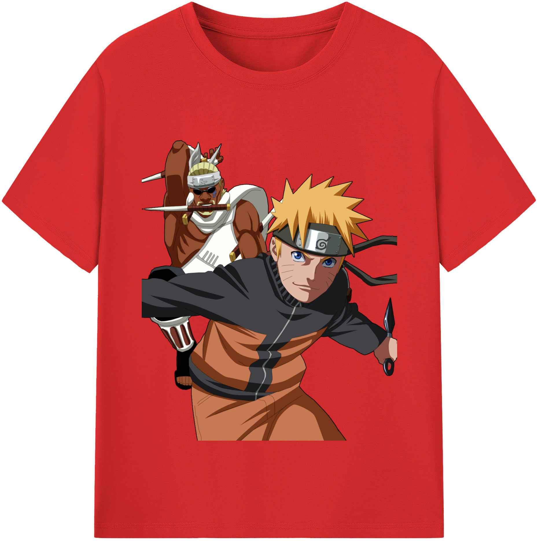 （画像用） NARUTO -ナルト- うずまき ナルト Uzumaki Naruto 綿100％半袖Tシャツ（フロントプリント）