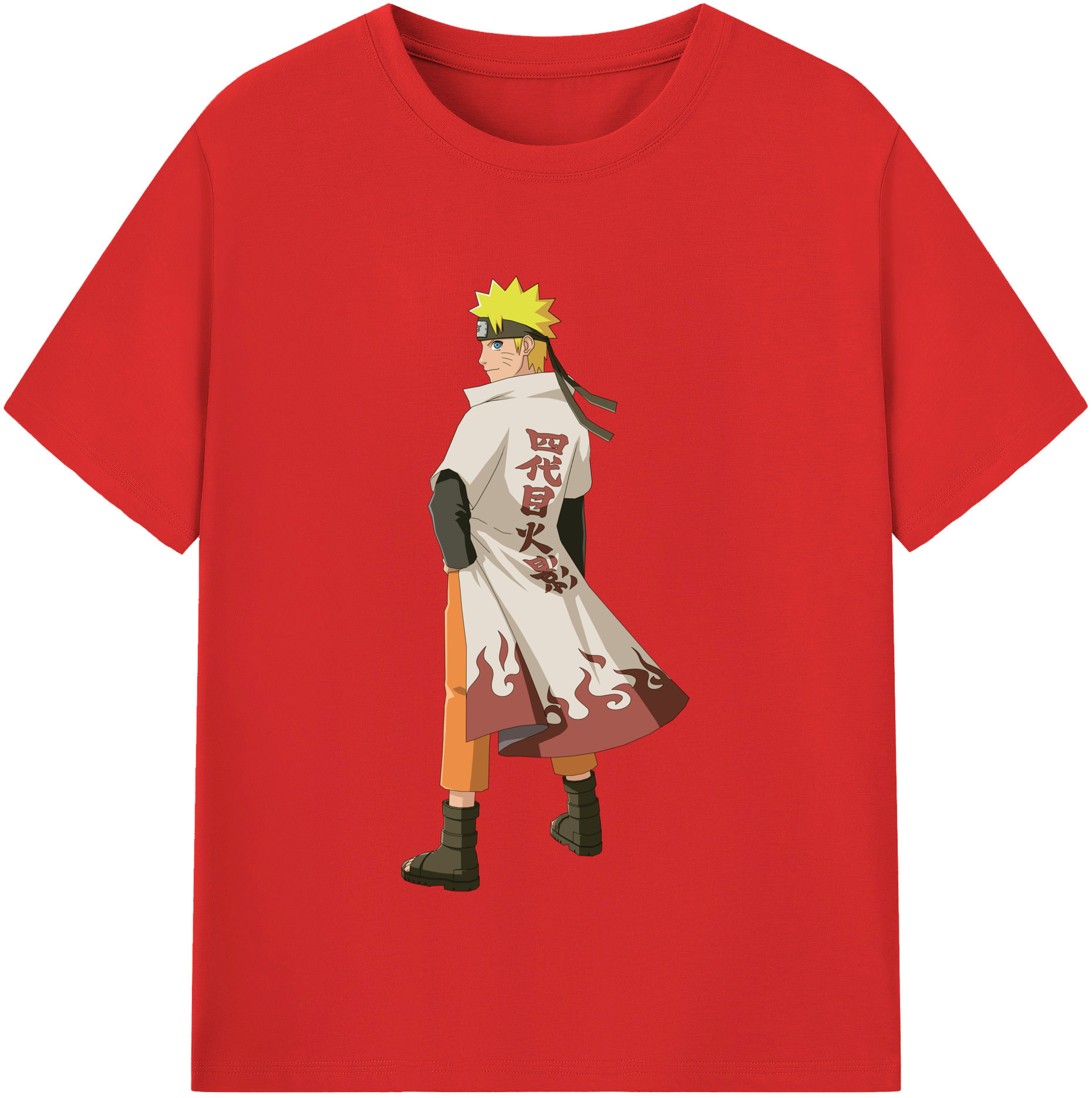 （画像用） NARUTO -ナルト- うずまき ナルト Uzumaki Naruto 綿100％半袖Tシャツ（フロントプリント）