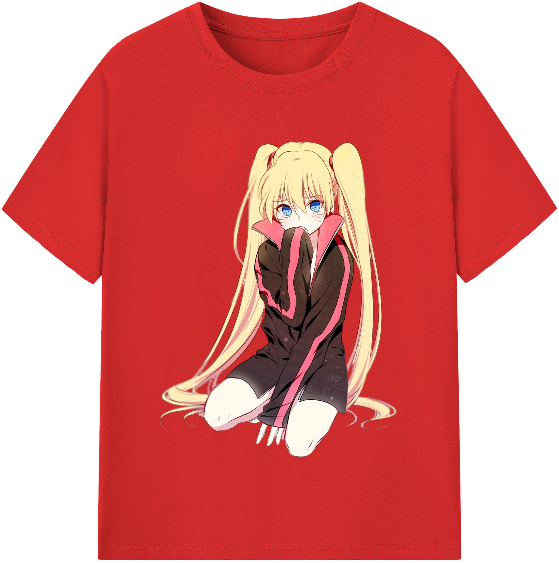（画像用） NARUTO -ナルト- うずまき ナルト Uzumaki Naruto 綿100％半袖Tシャツ（フロントプリント）
