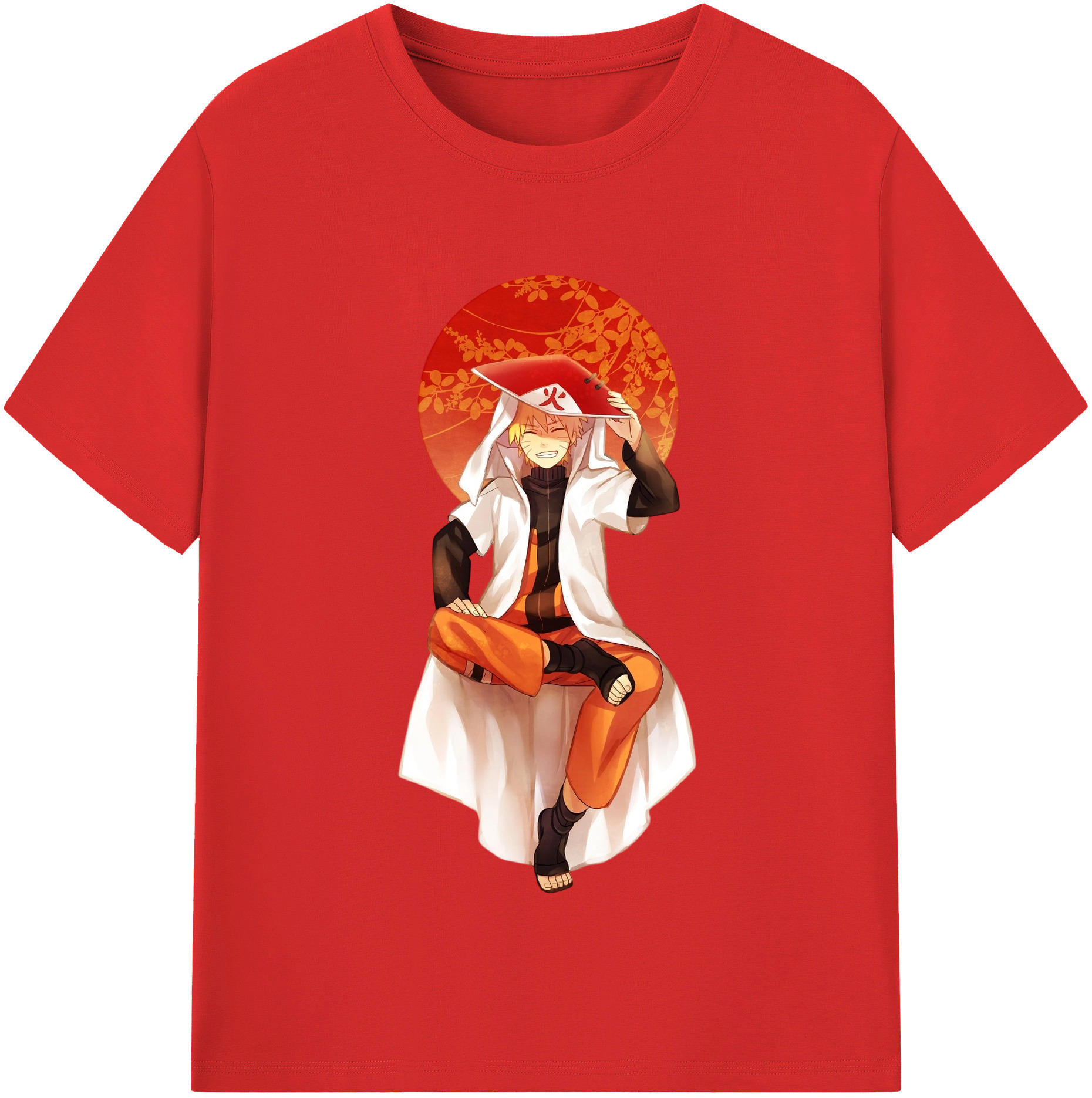 （画像用） NARUTO -ナルト- うずまき ナルト Uzumaki Naruto 綿100％半袖Tシャツ（フロントプリント）