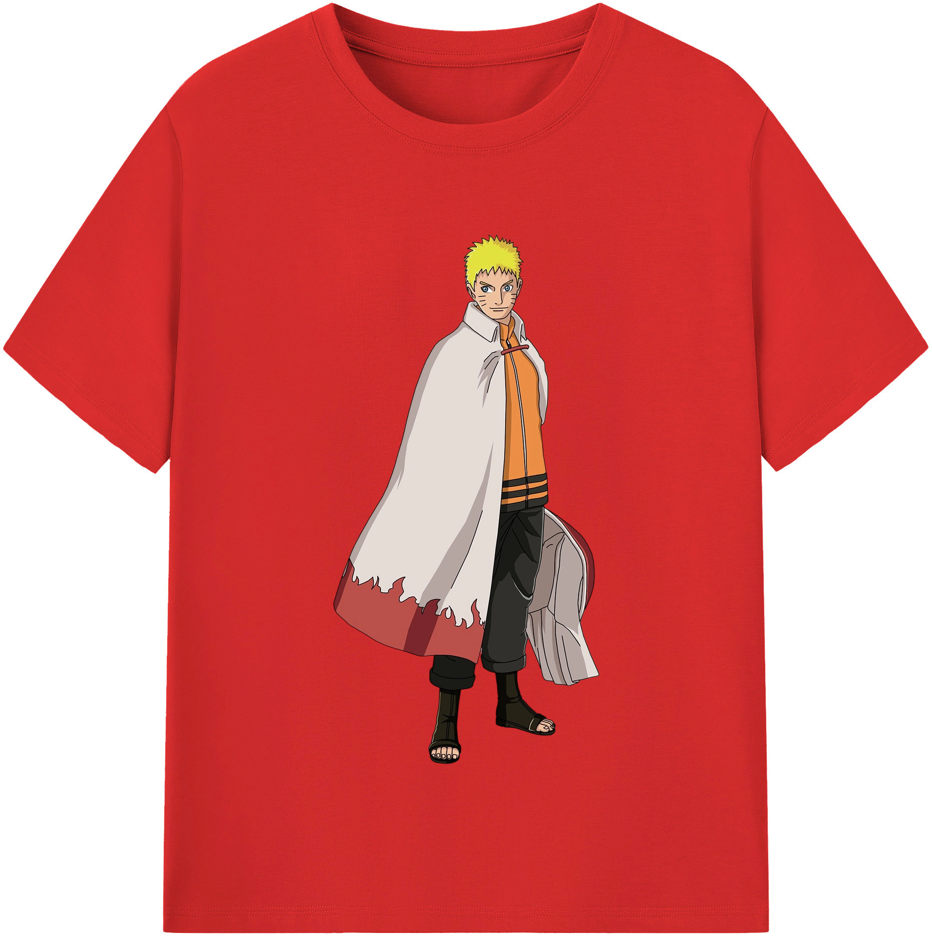 （画像用） NARUTO -ナルト- うずまき ナルト Uzumaki Naruto 綿100％半袖Tシャツ（フロントプリント）