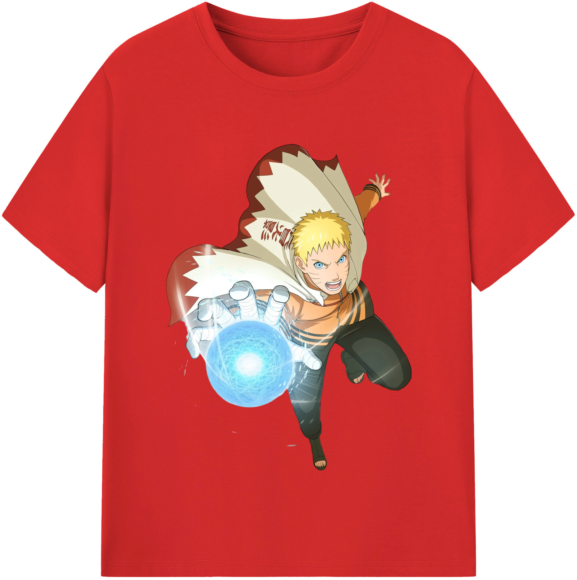 （画像用） NARUTO -ナルト- うずまき ナルト Uzumaki Naruto 綿100％半袖Tシャツ（フロントプリント）