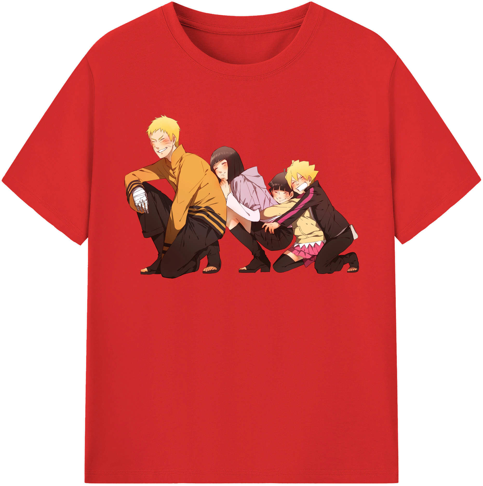 （画像用） NARUTO -ナルト- うずまき ナルト Uzumaki Naruto 綿100％半袖Tシャツ（フロントプリント）
