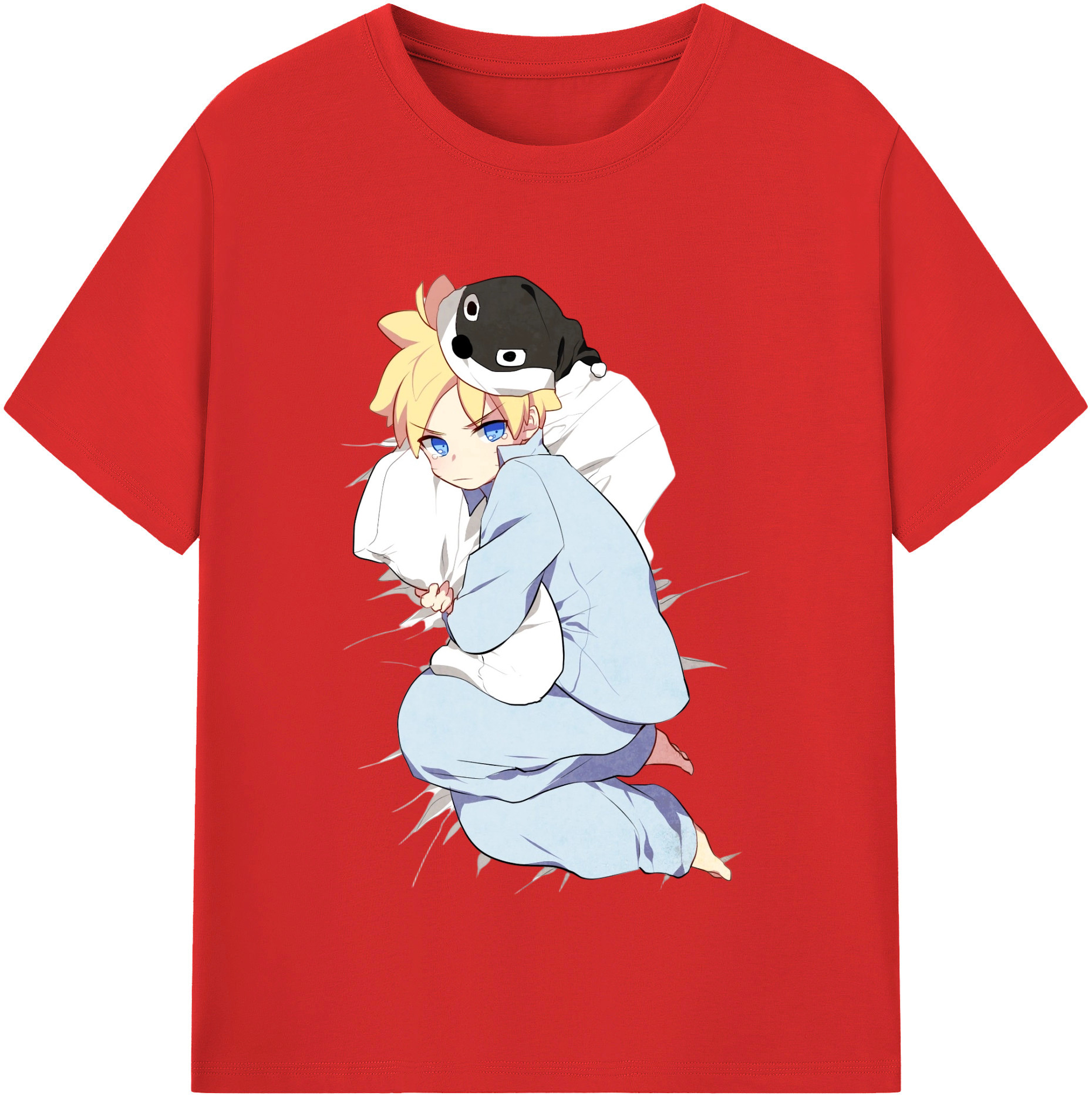 （画像用） NARUTO -ナルト- うずまき ナルト Uzumaki Naruto 綿100％半袖Tシャツ（フロントプリント）