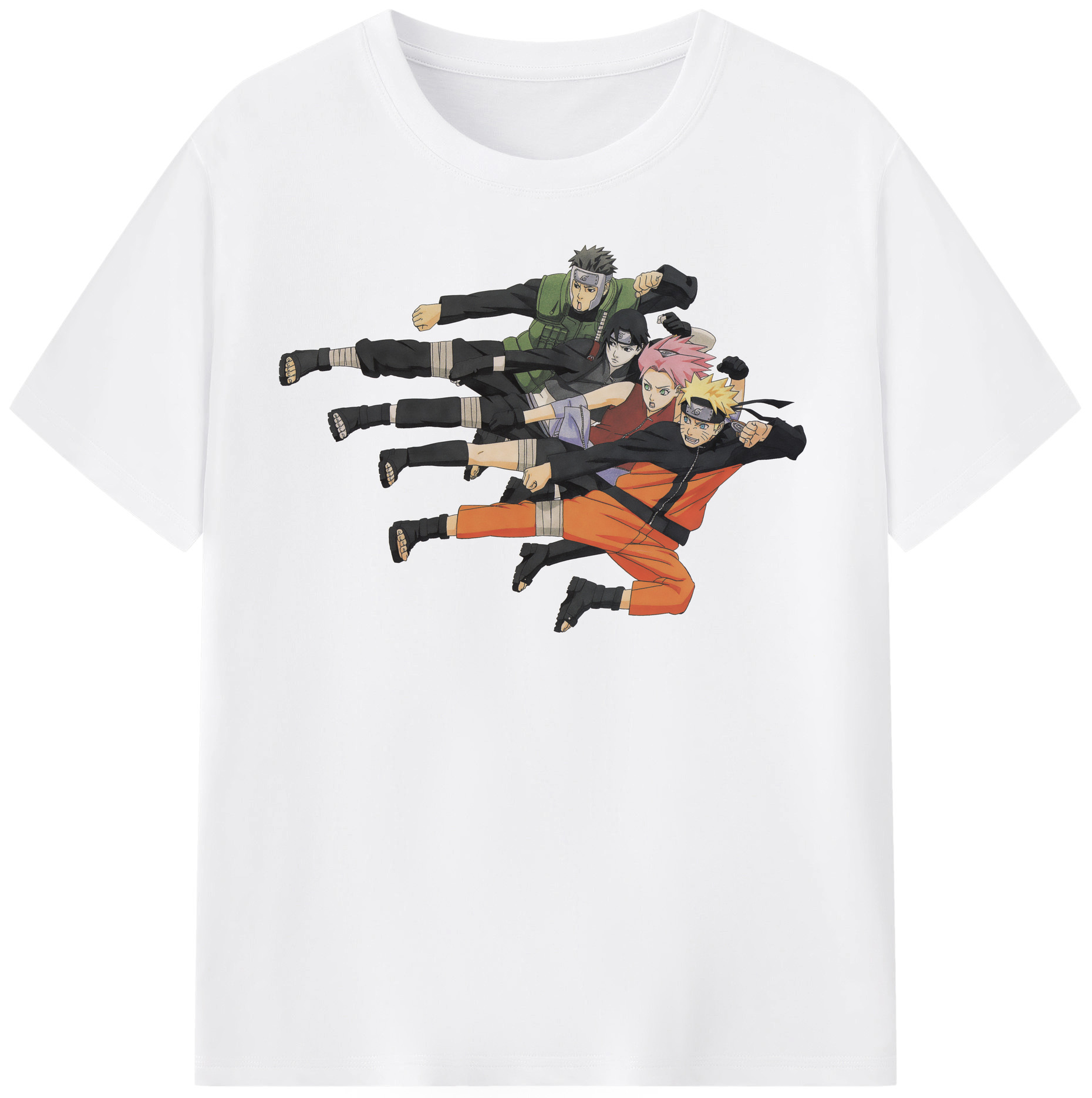 （画像用） NARUTO -ナルト- うずまき ナルト Uzumaki Naruto 綿100％半袖Tシャツ（フロントプリント）