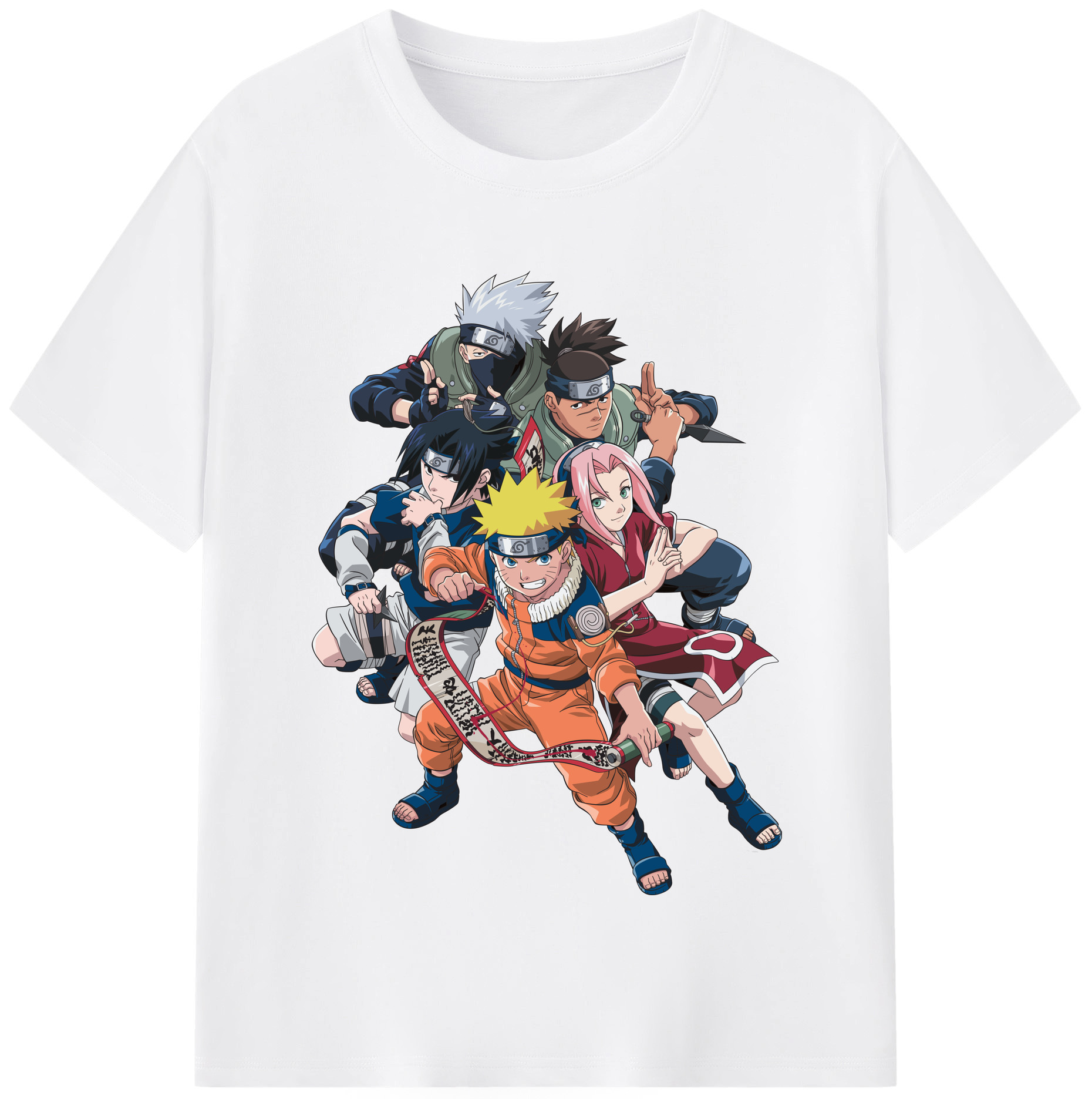（画像用） NARUTO -ナルト- うずまき ナルト Uzumaki Naruto 綿100％半袖Tシャツ（フロントプリント）