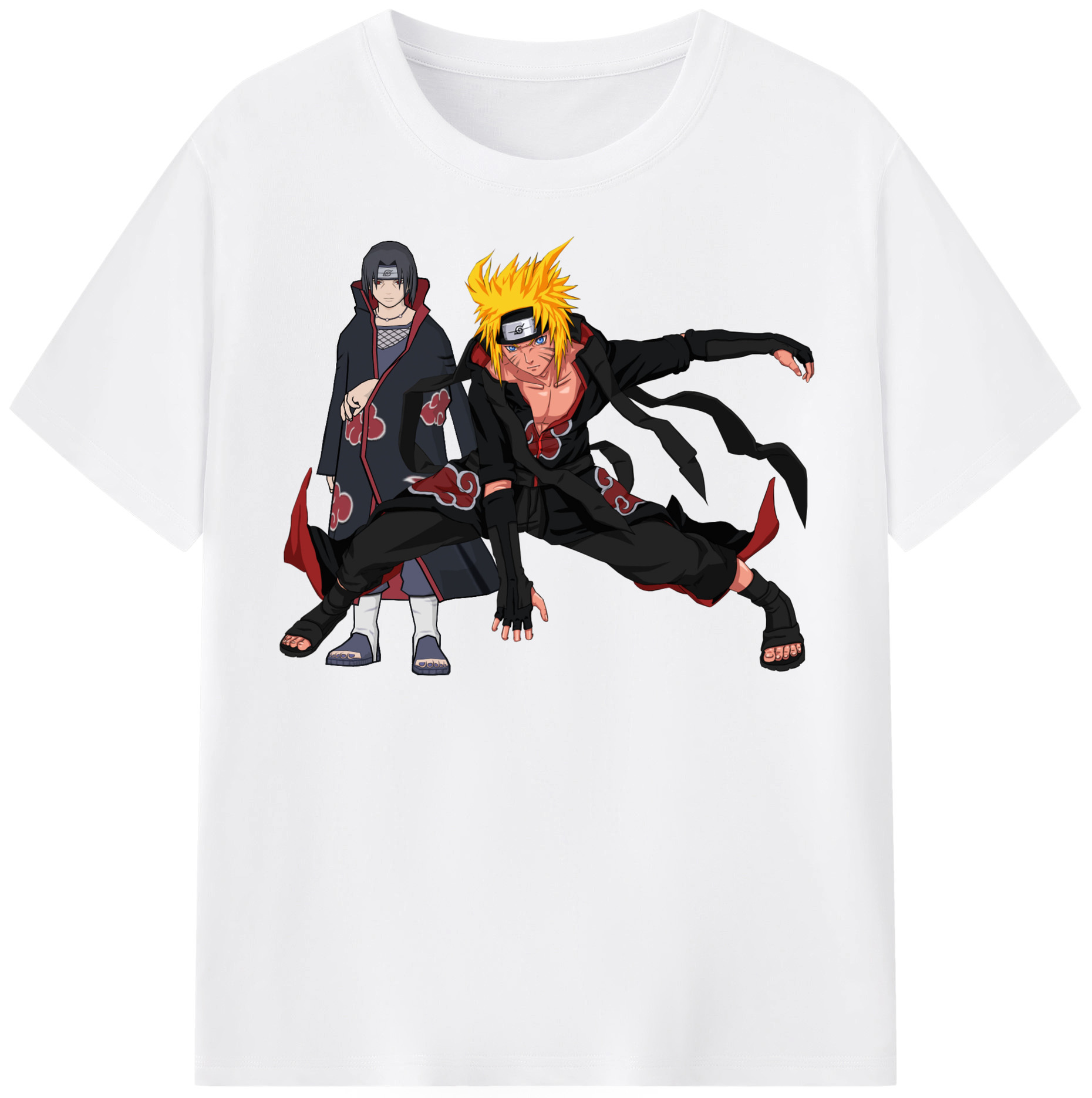 （画像用） NARUTO -ナルト- うずまき ナルト Uzumaki Naruto 綿100％半袖Tシャツ（フロントプリント）