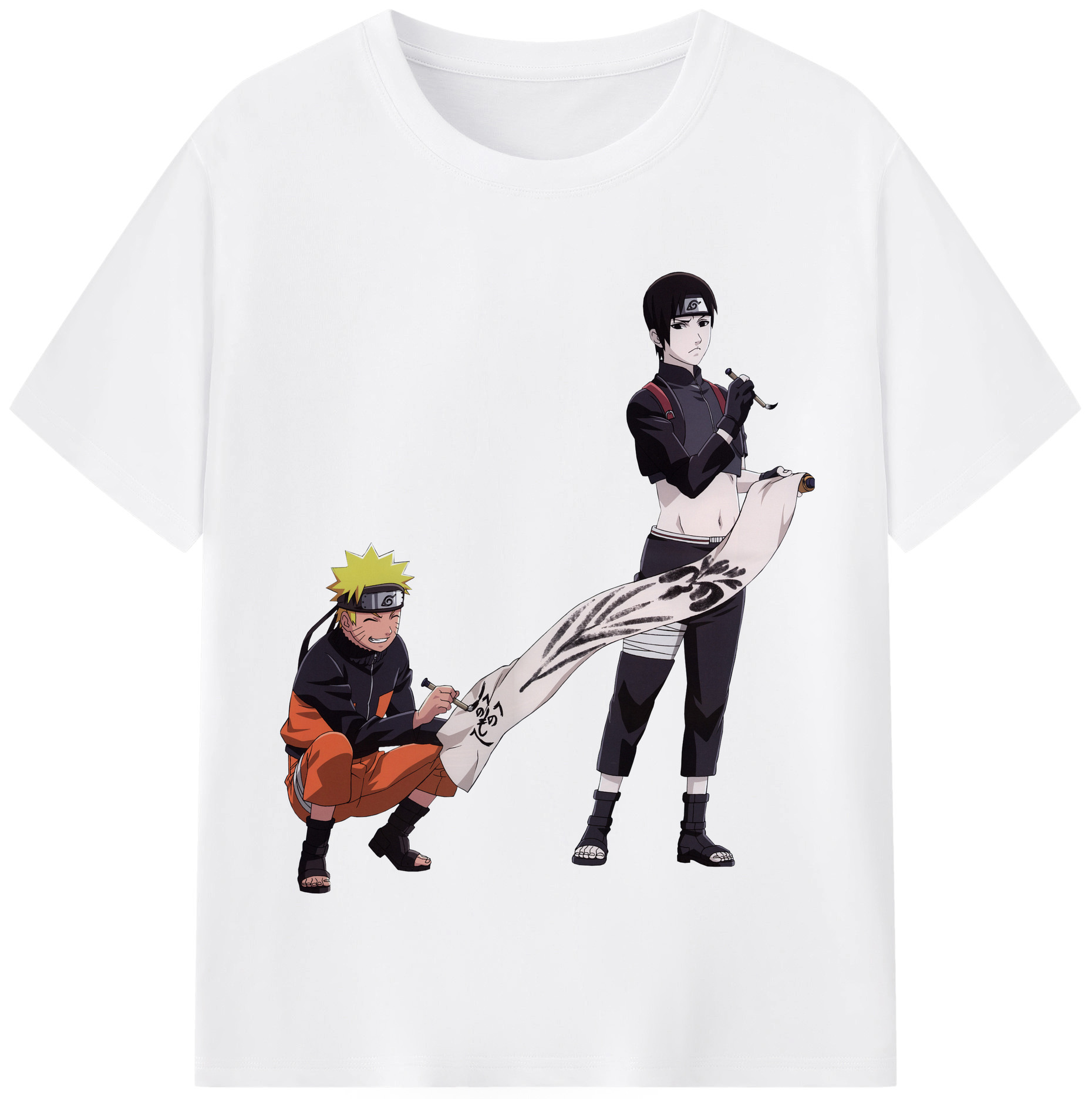 （画像用） NARUTO -ナルト- うずまき ナルト Uzumaki Naruto 綿100％半袖Tシャツ（フロントプリント）