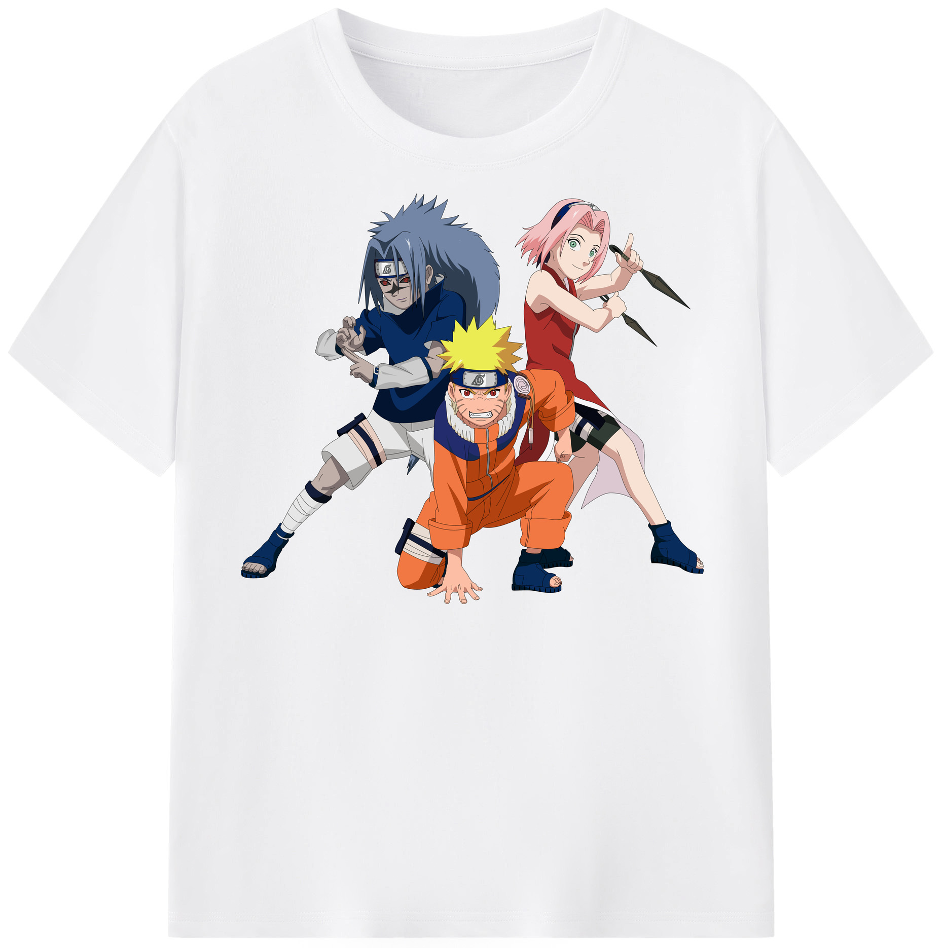 （画像用） NARUTO -ナルト- うずまき ナルト Uzumaki Naruto 綿100％半袖Tシャツ（フロントプリント）