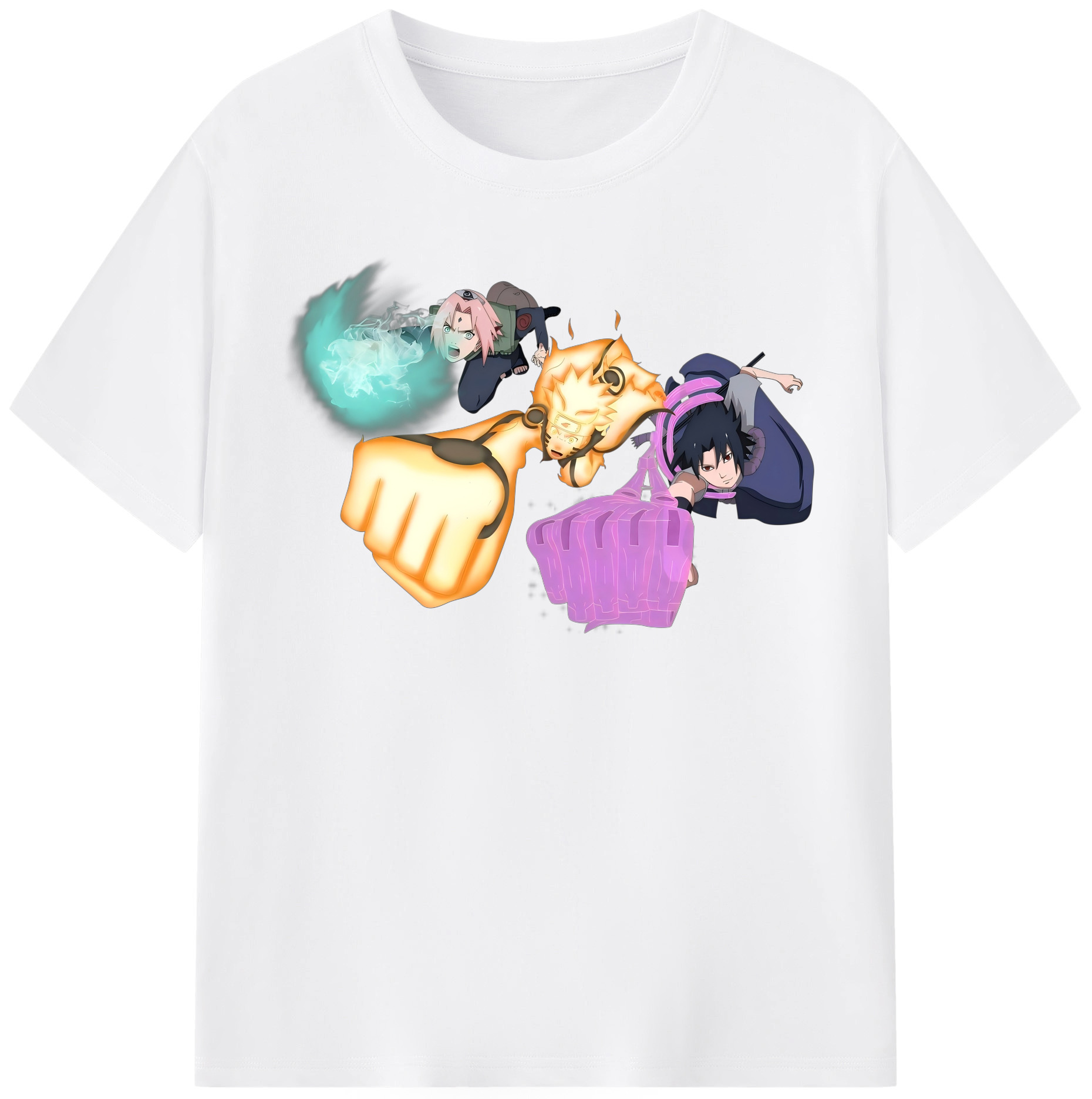 （画像用） NARUTO -ナルト- うずまき ナルト Uzumaki Naruto 綿100％半袖Tシャツ（フロントプリント）