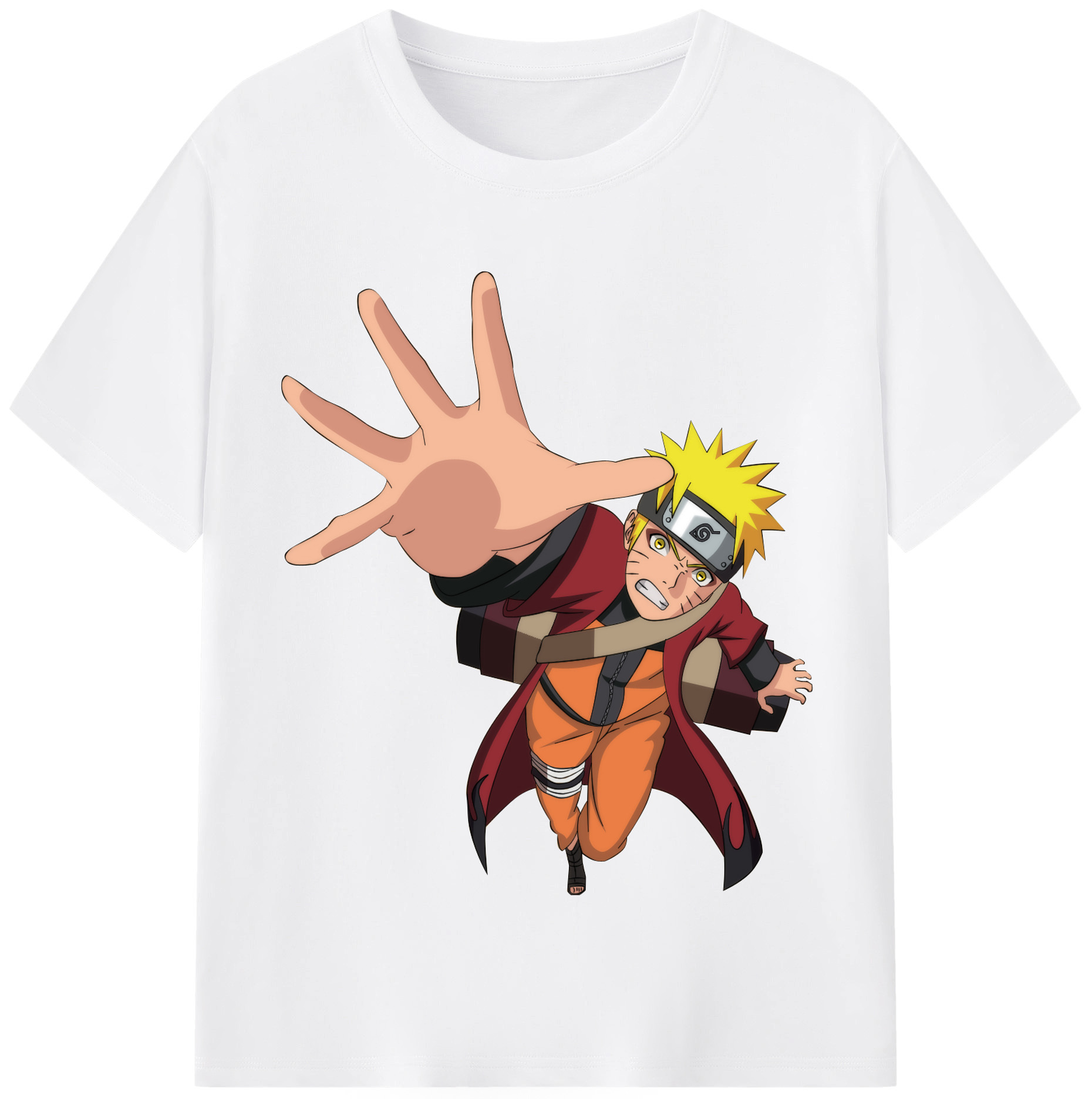 （画像用） NARUTO -ナルト- うずまき ナルト Uzumaki Naruto 綿100％半袖Tシャツ（フロントプリント）