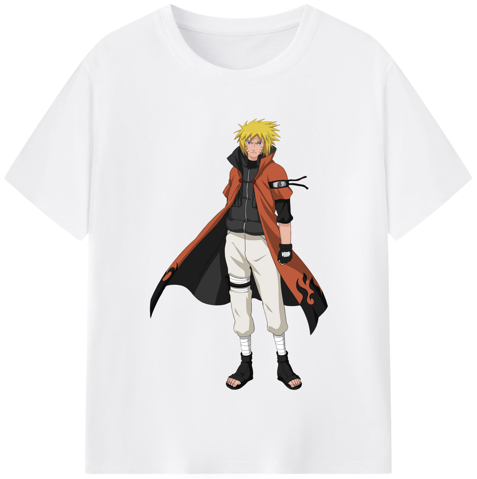 （画像用） NARUTO -ナルト- うずまき ナルト Uzumaki Naruto 綿100％半袖Tシャツ（フロントプリント）