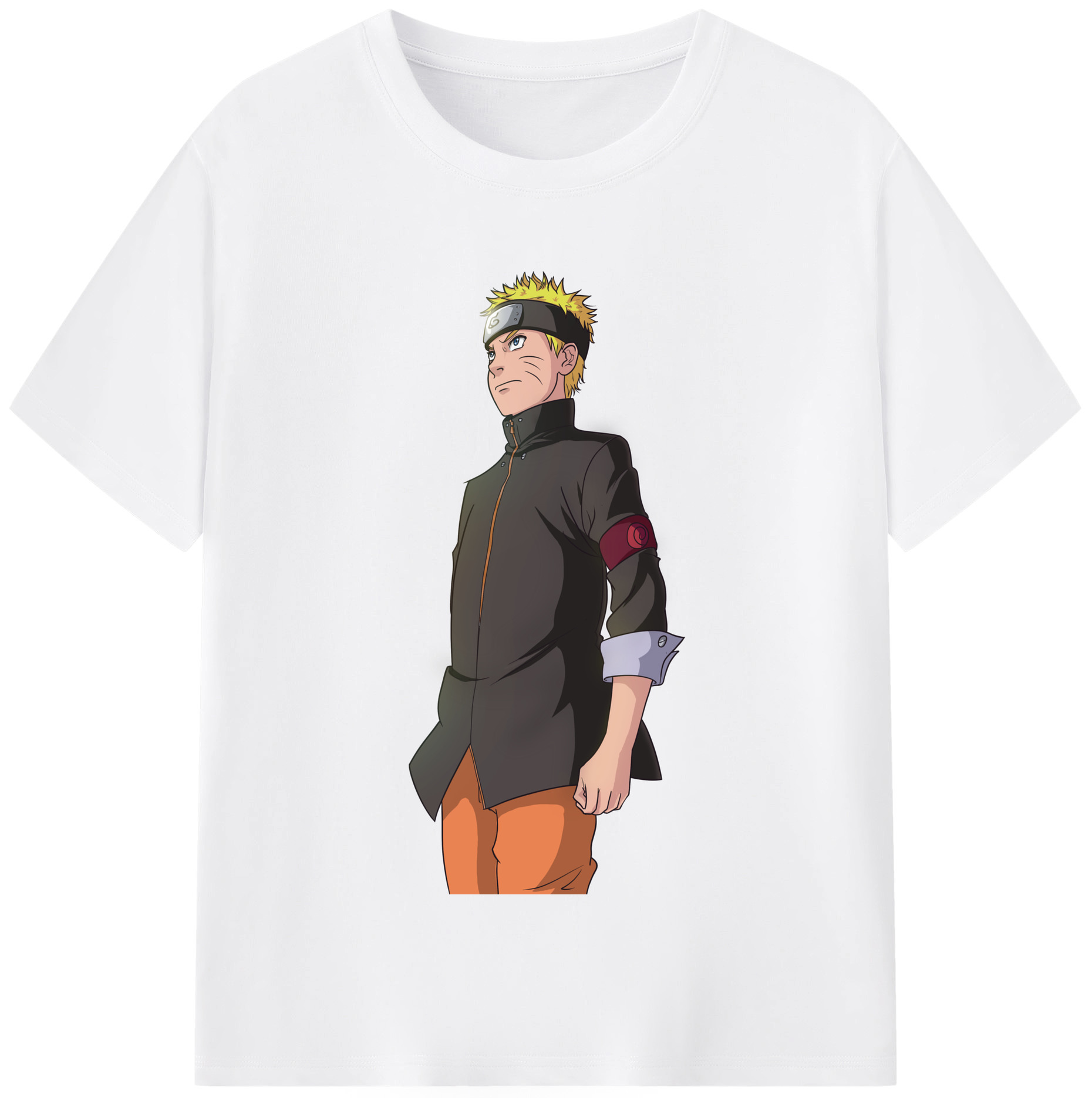 （画像用） NARUTO -ナルト- うずまき ナルト Uzumaki Naruto 綿100％半袖Tシャツ（フロントプリント）