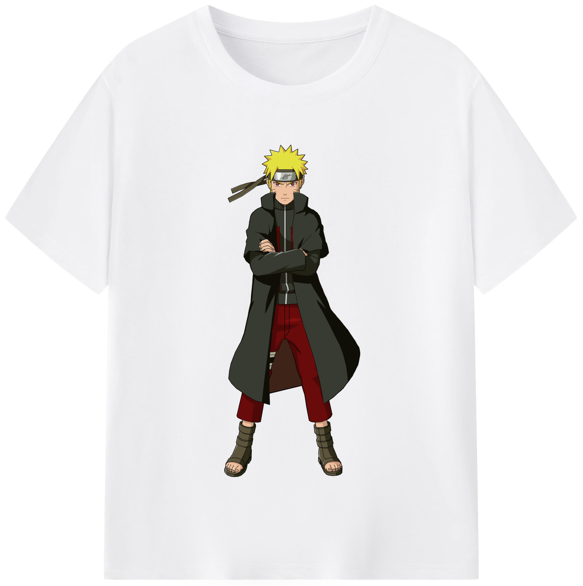 （画像用） NARUTO -ナルト- うずまき ナルト Uzumaki Naruto 綿100％半袖Tシャツ（フロントプリント）