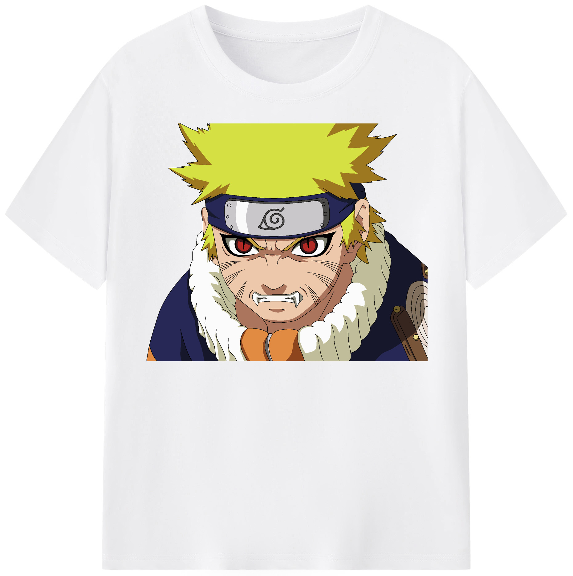 （画像用） NARUTO -ナルト- うずまき ナルト Uzumaki Naruto 綿100％半袖Tシャツ（フロントプリント）