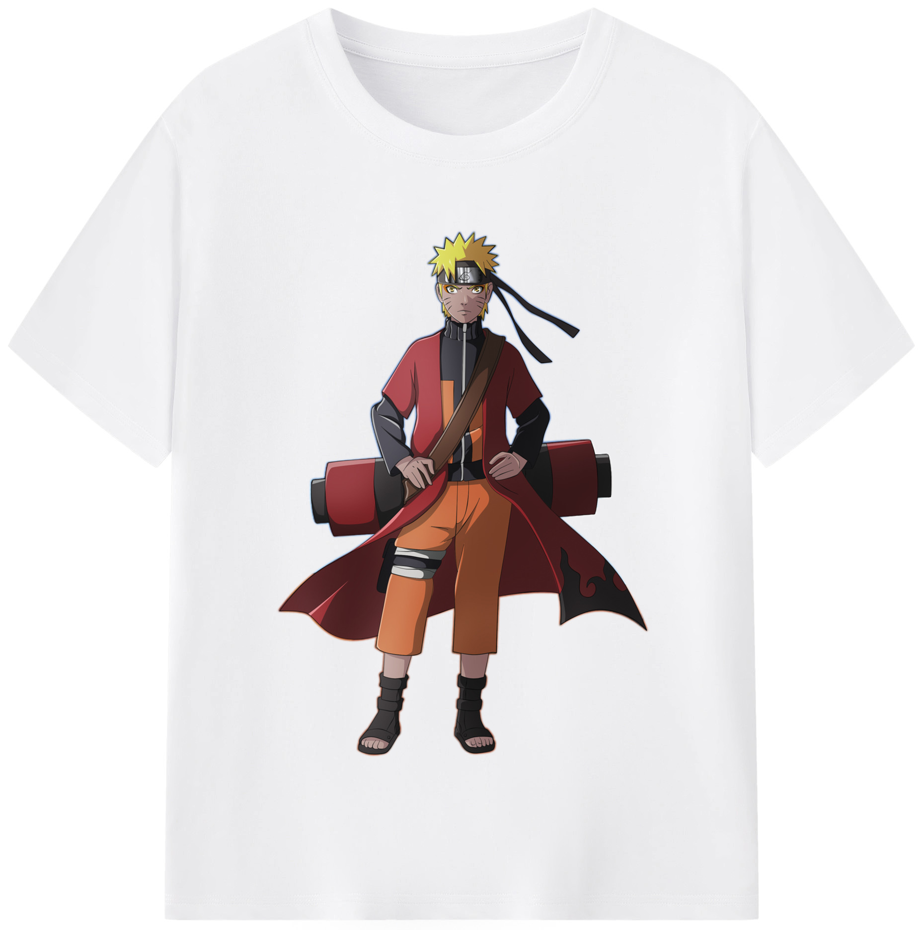 （画像用） NARUTO -ナルト- うずまき ナルト Uzumaki Naruto 綿100％半袖Tシャツ（フロントプリント）