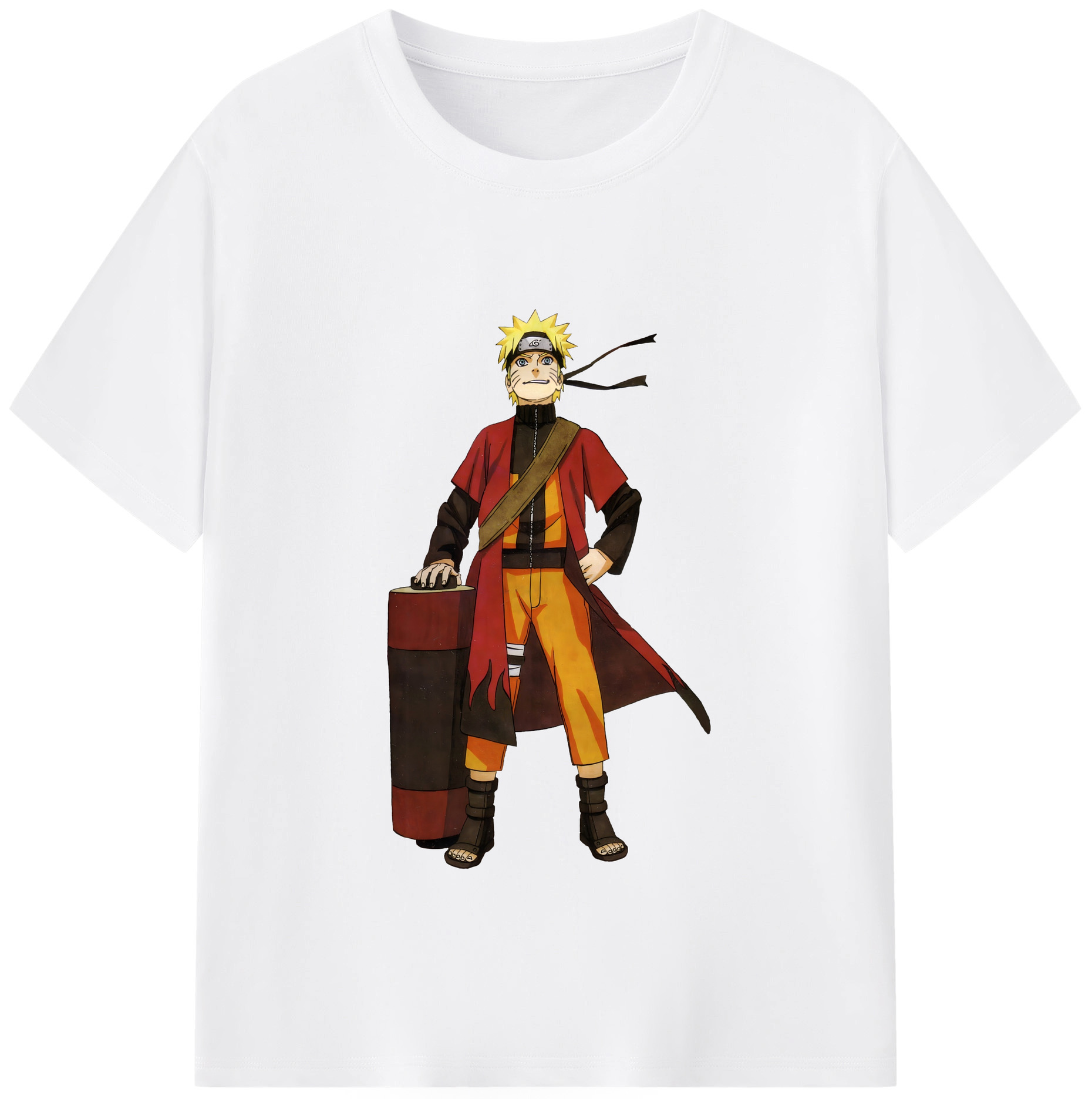 （画像用） NARUTO -ナルト- うずまき ナルト Uzumaki Naruto 綿100％半袖Tシャツ（フロントプリント）
