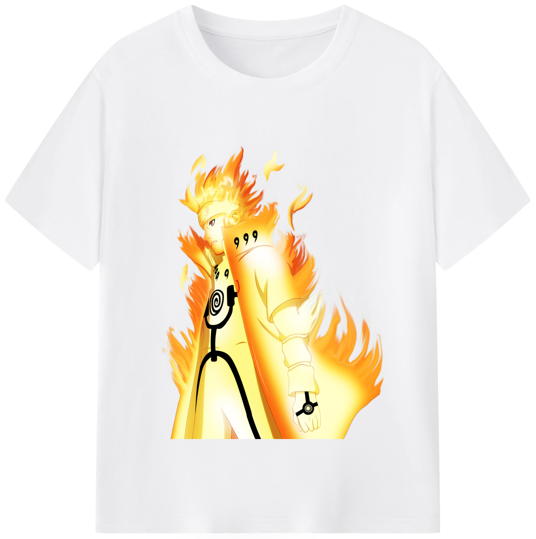 （画像用） NARUTO -ナルト- うずまき ナルト Uzumaki Naruto 綿100％半袖Tシャツ（フロントプリント）
