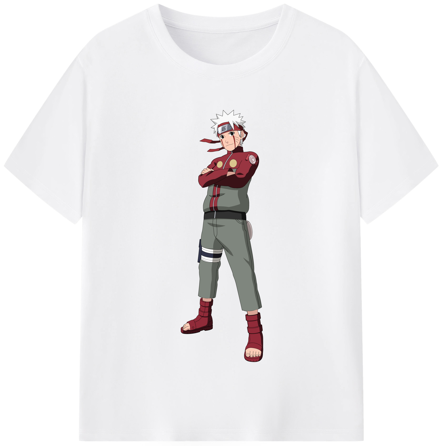 （画像用） NARUTO -ナルト- うずまき ナルト Uzumaki Naruto 綿100％半袖Tシャツ（フロントプリント）