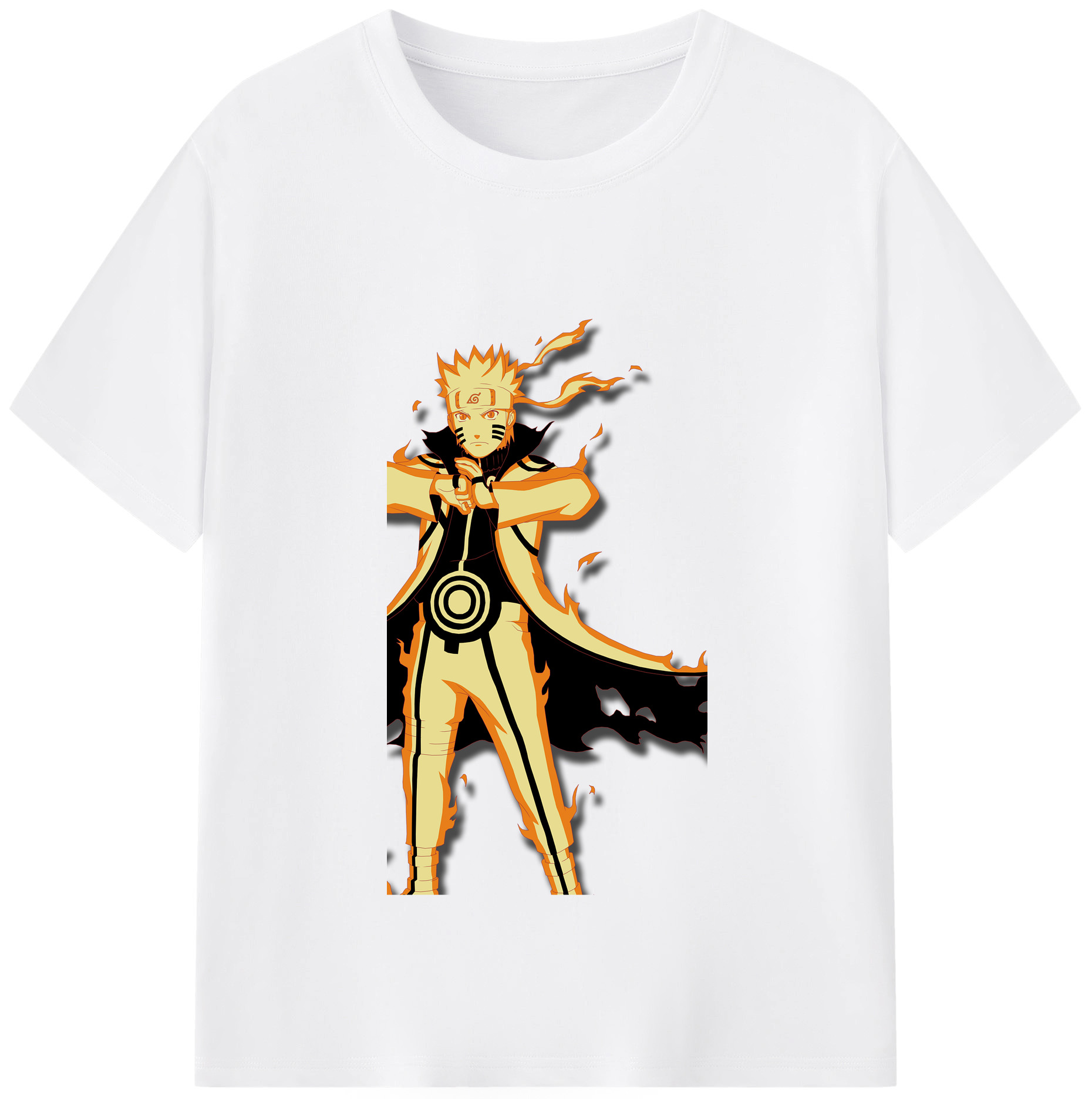（画像用） NARUTO -ナルト- うずまき ナルト Uzumaki Naruto 綿100％半袖Tシャツ（フロントプリント）