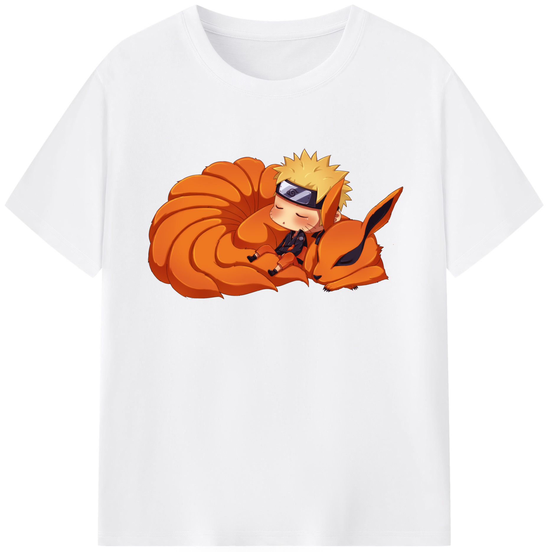 （画像用） NARUTO -ナルト- うずまき ナルト Uzumaki Naruto 綿100％半袖Tシャツ（フロントプリント）