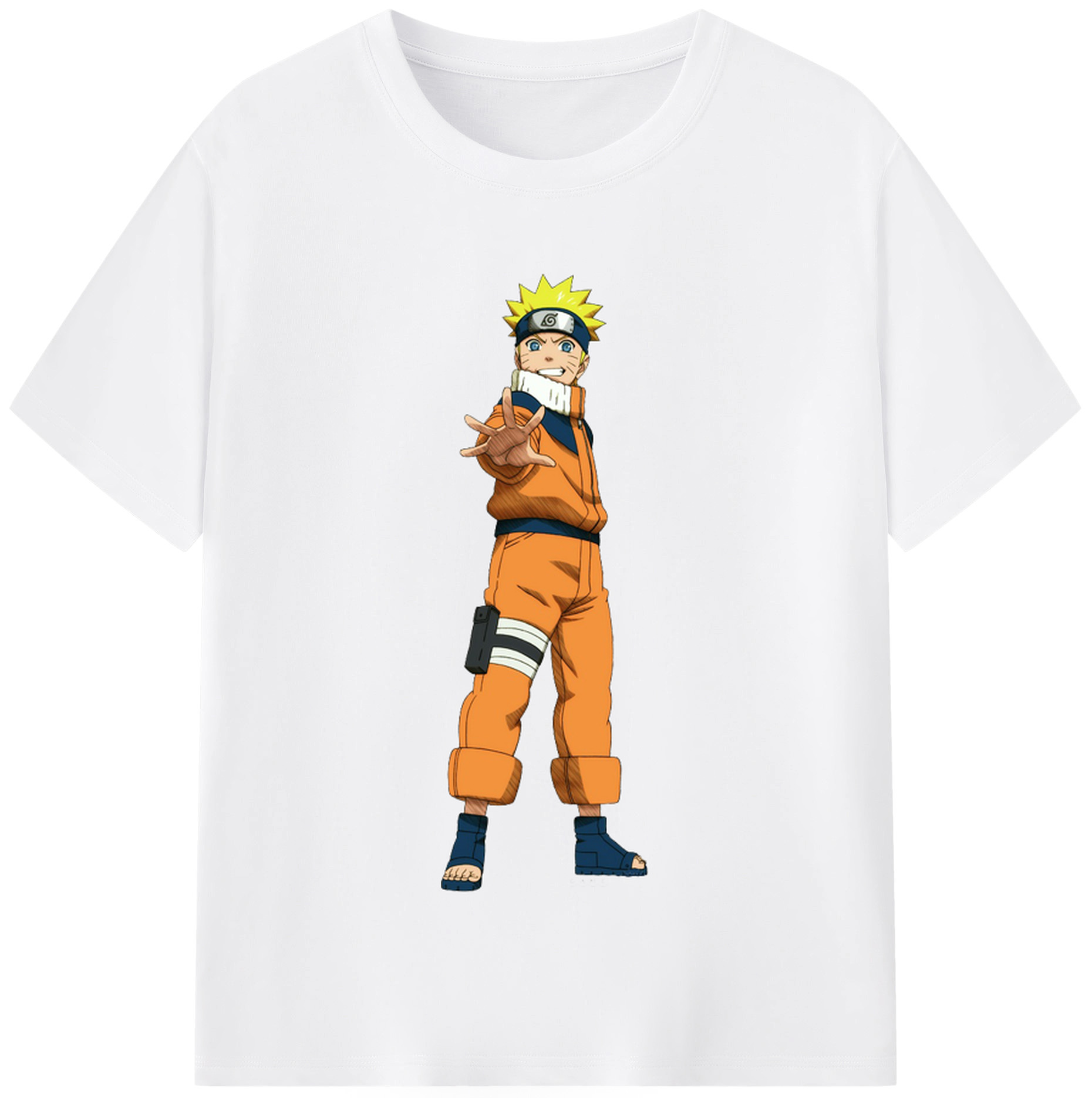 （画像用） NARUTO -ナルト- うずまき ナルト Uzumaki Naruto 綿100％半袖Tシャツ（フロントプリント）