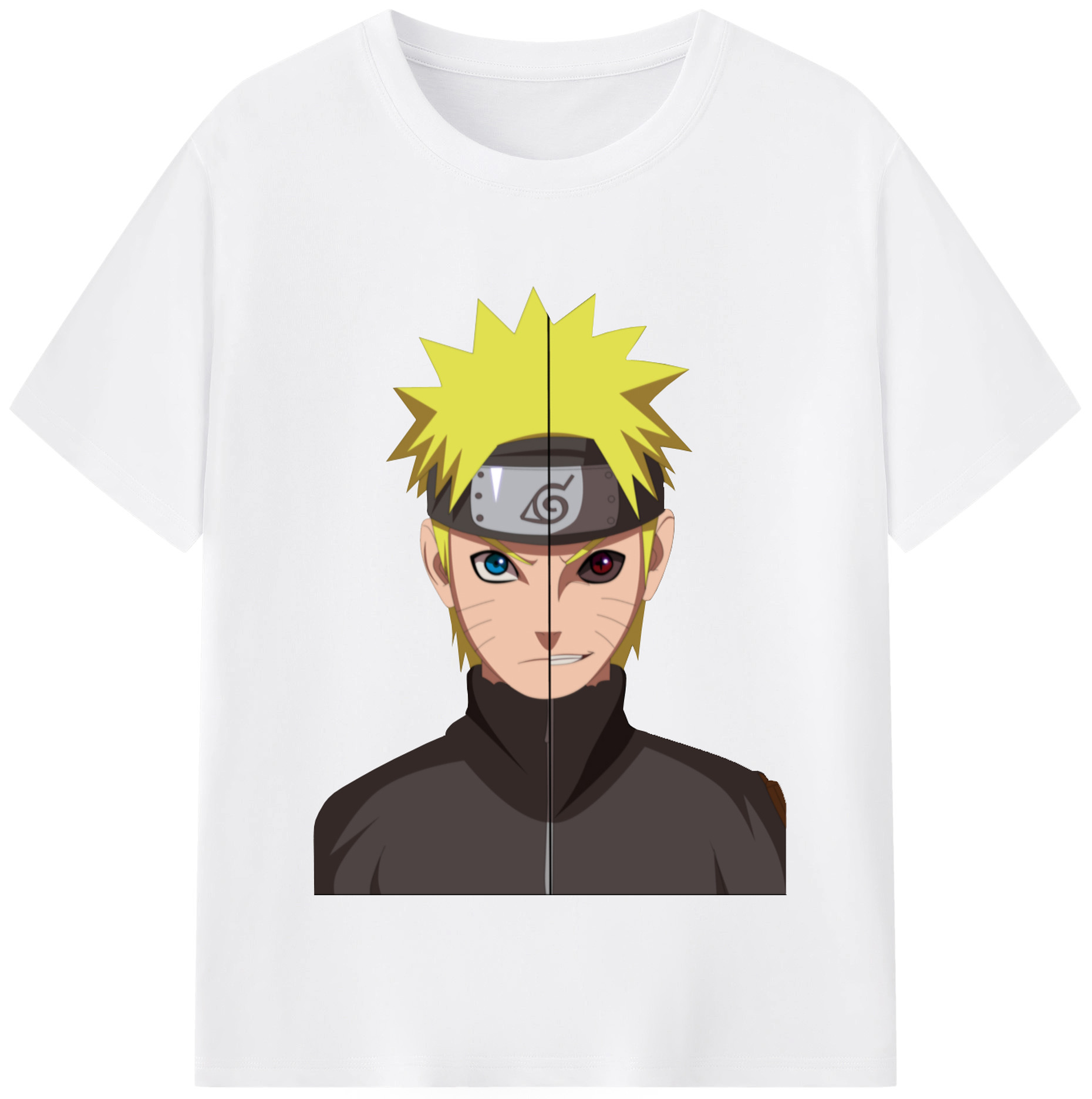 （画像用） NARUTO -ナルト- うずまき ナルト Uzumaki Naruto 綿100％半袖Tシャツ（フロントプリント）