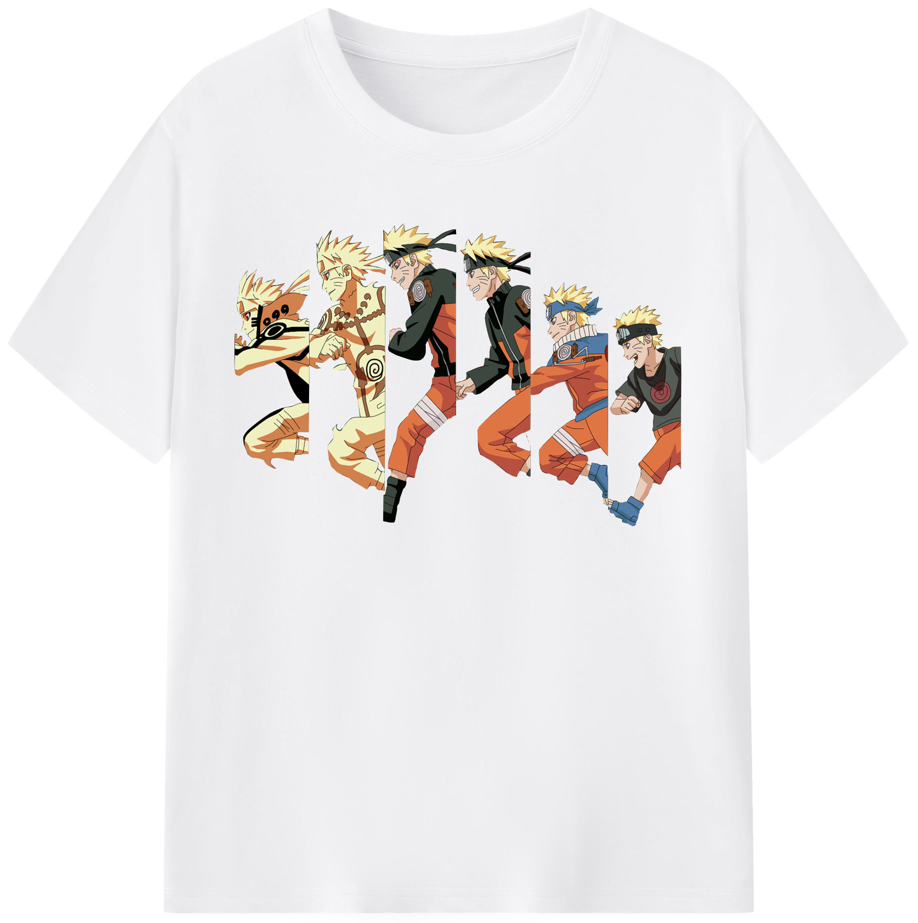 （画像用） NARUTO -ナルト- うずまき ナルト Uzumaki Naruto 綿100％半袖Tシャツ（フロントプリント）