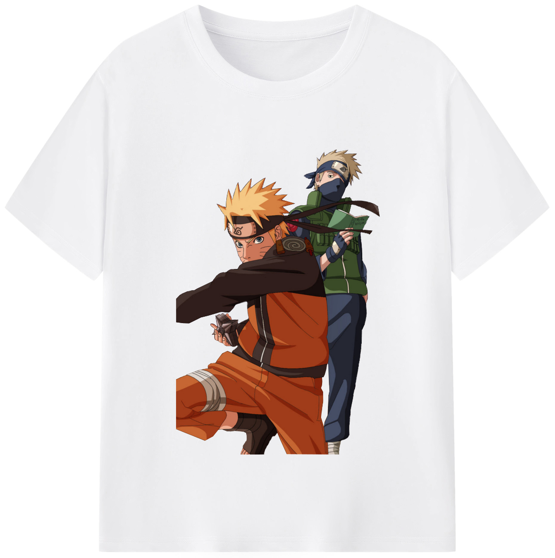 （画像用） NARUTO -ナルト- うずまき ナルト Uzumaki Naruto 綿100％半袖Tシャツ（フロントプリント）