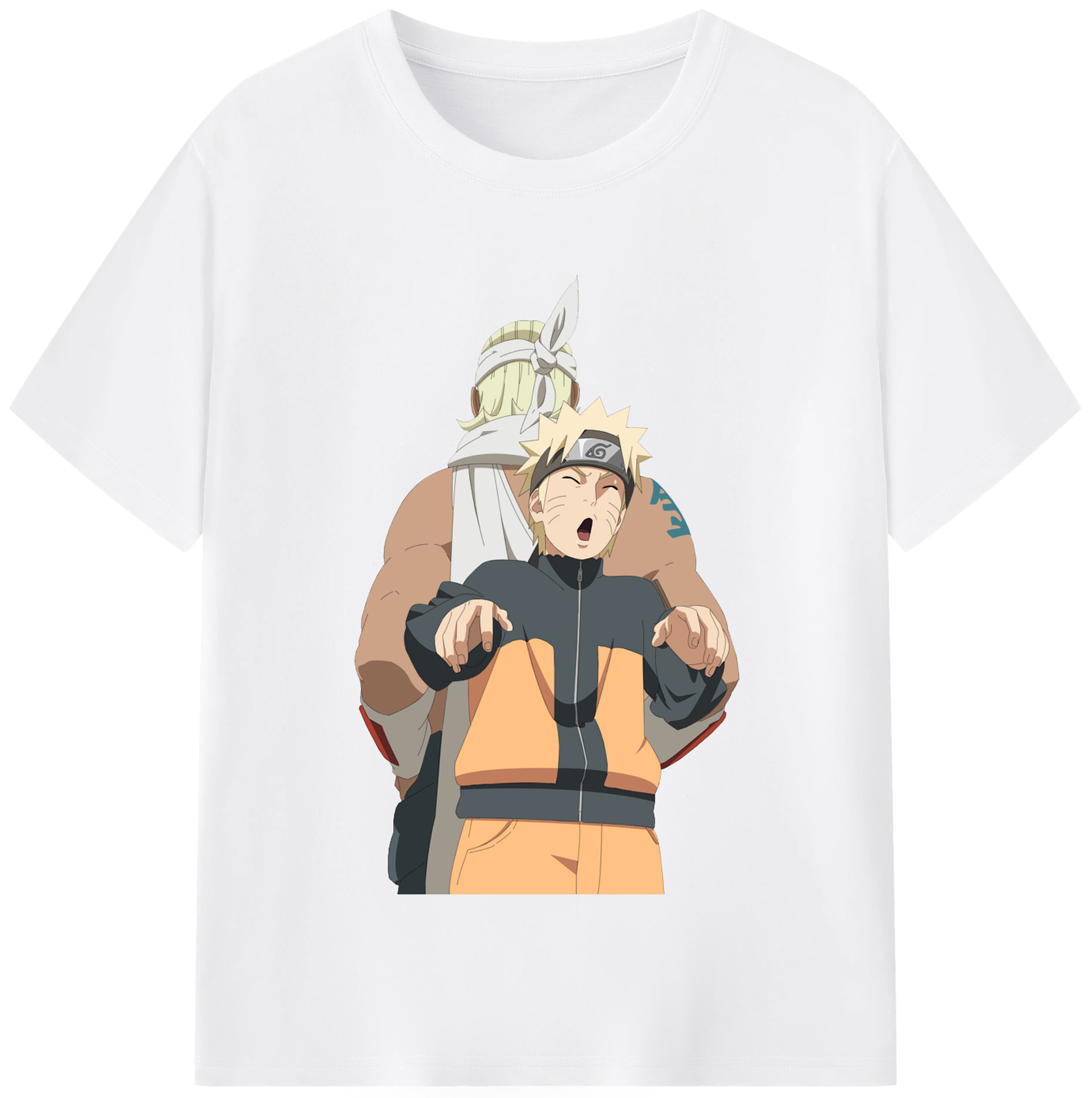 （画像用） NARUTO -ナルト- うずまき ナルト Uzumaki Naruto 綿100％半袖Tシャツ（フロントプリント）