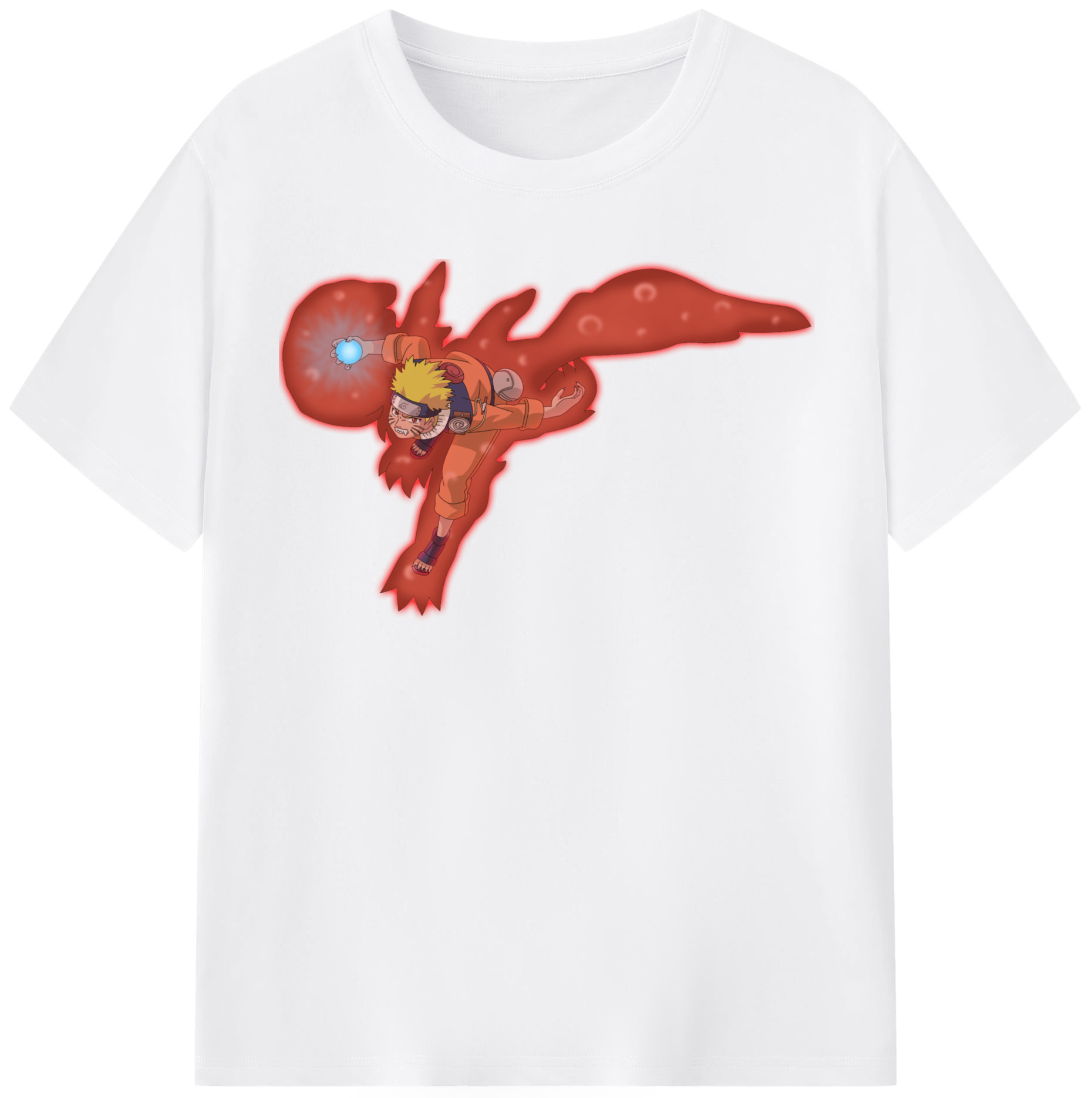（画像用） NARUTO -ナルト- うずまき ナルト Uzumaki Naruto 綿100％半袖Tシャツ（フロントプリント）