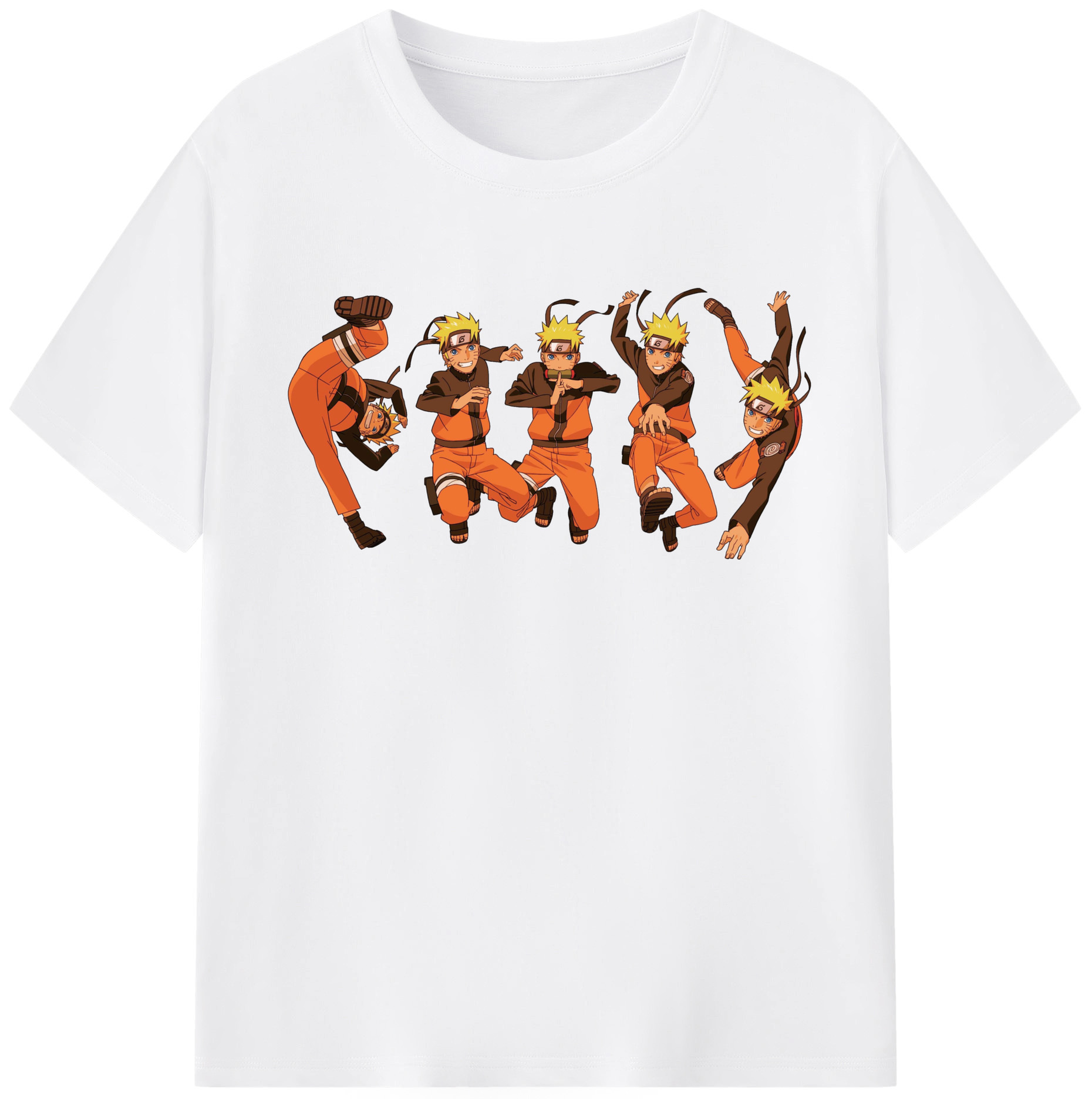 （画像用） NARUTO -ナルト- うずまき ナルト Uzumaki Naruto 綿100％半袖Tシャツ（フロントプリント）