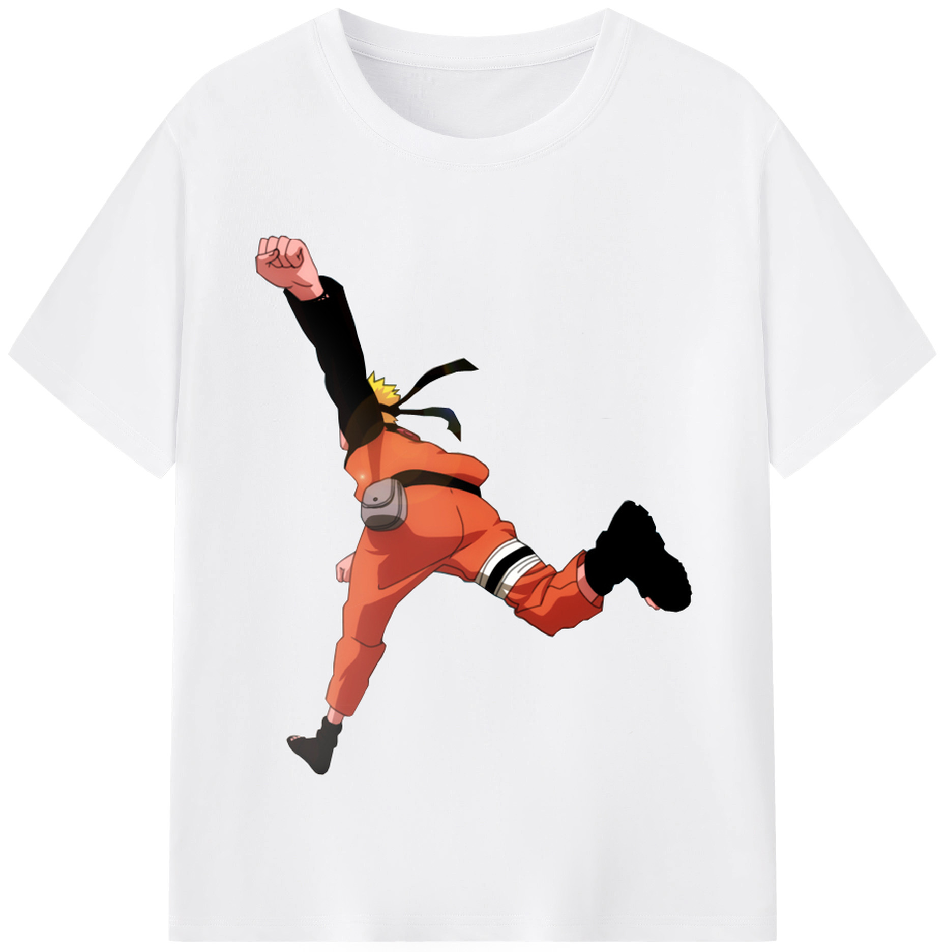 （画像用） NARUTO -ナルト- うずまき ナルト Uzumaki Naruto 綿100％半袖Tシャツ（フロントプリント）