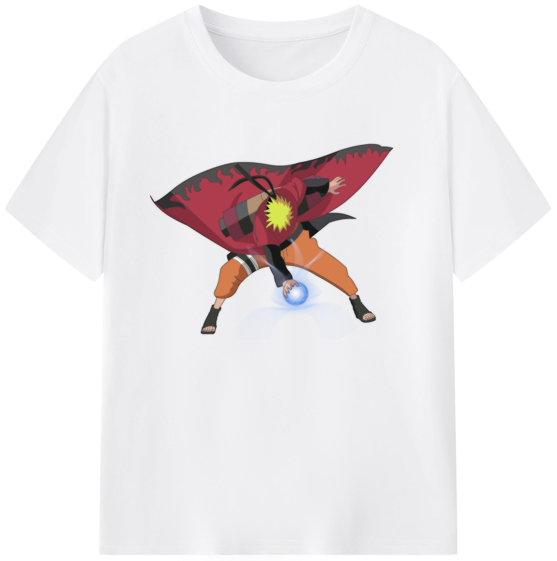 （画像用） NARUTO -ナルト- うずまき ナルト Uzumaki Naruto 綿100％半袖Tシャツ（フロントプリント）