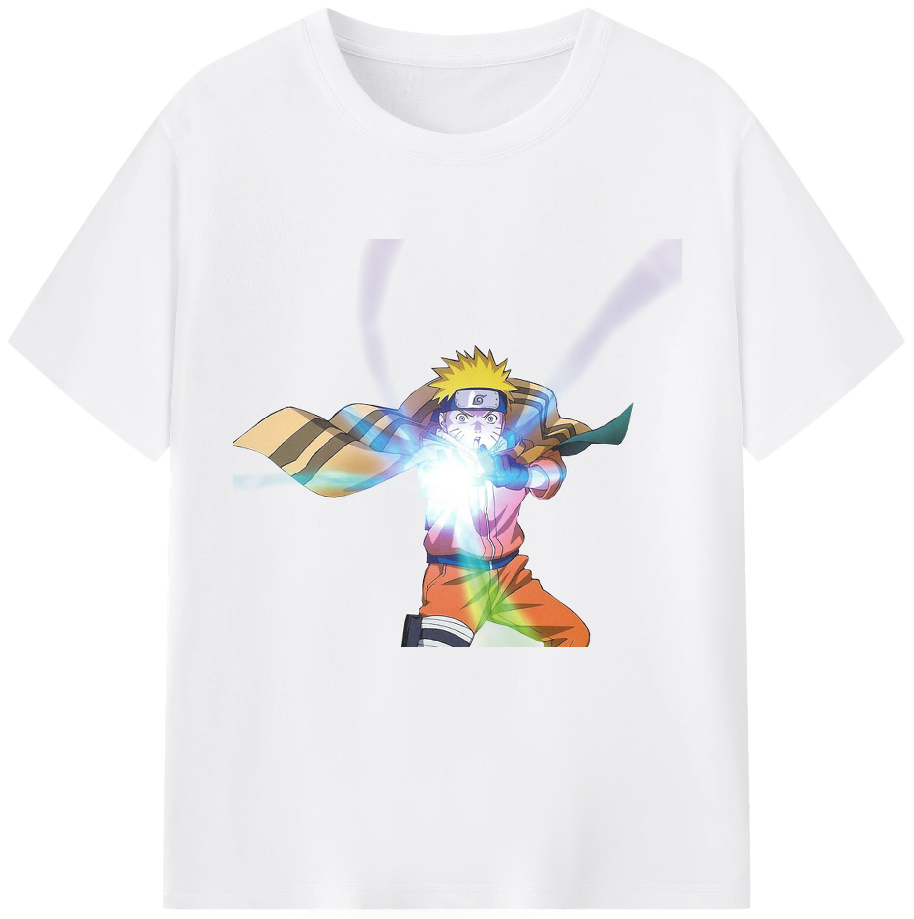 （画像用） NARUTO -ナルト- うずまき ナルト Uzumaki Naruto 綿100％半袖Tシャツ（フロントプリント）